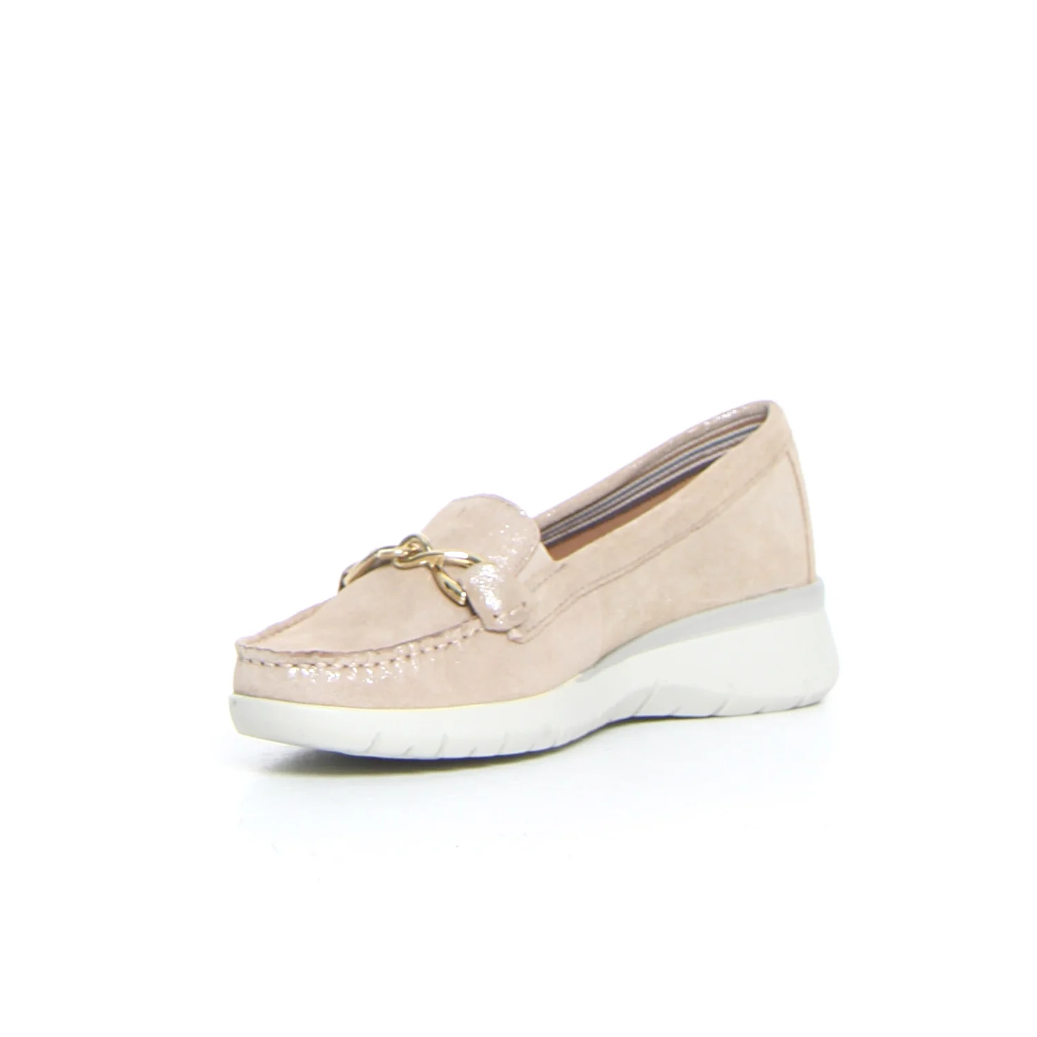 Mocassino casual con staffa taupe - Image 3