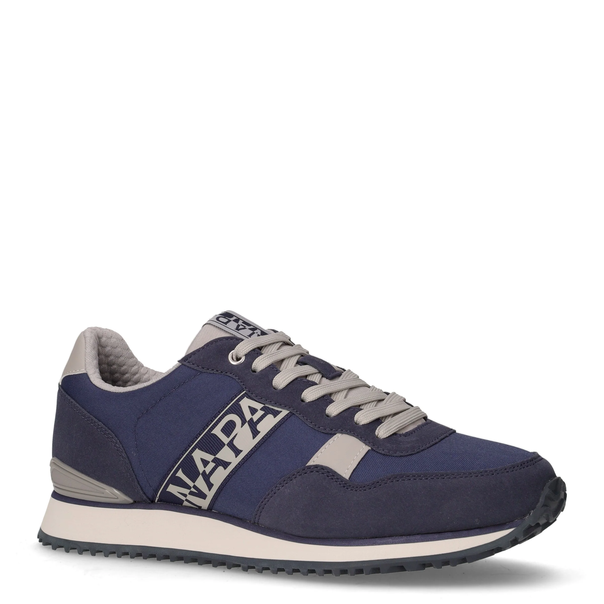 Sneaker in ecopelle e tessuto blu marino - Image 2