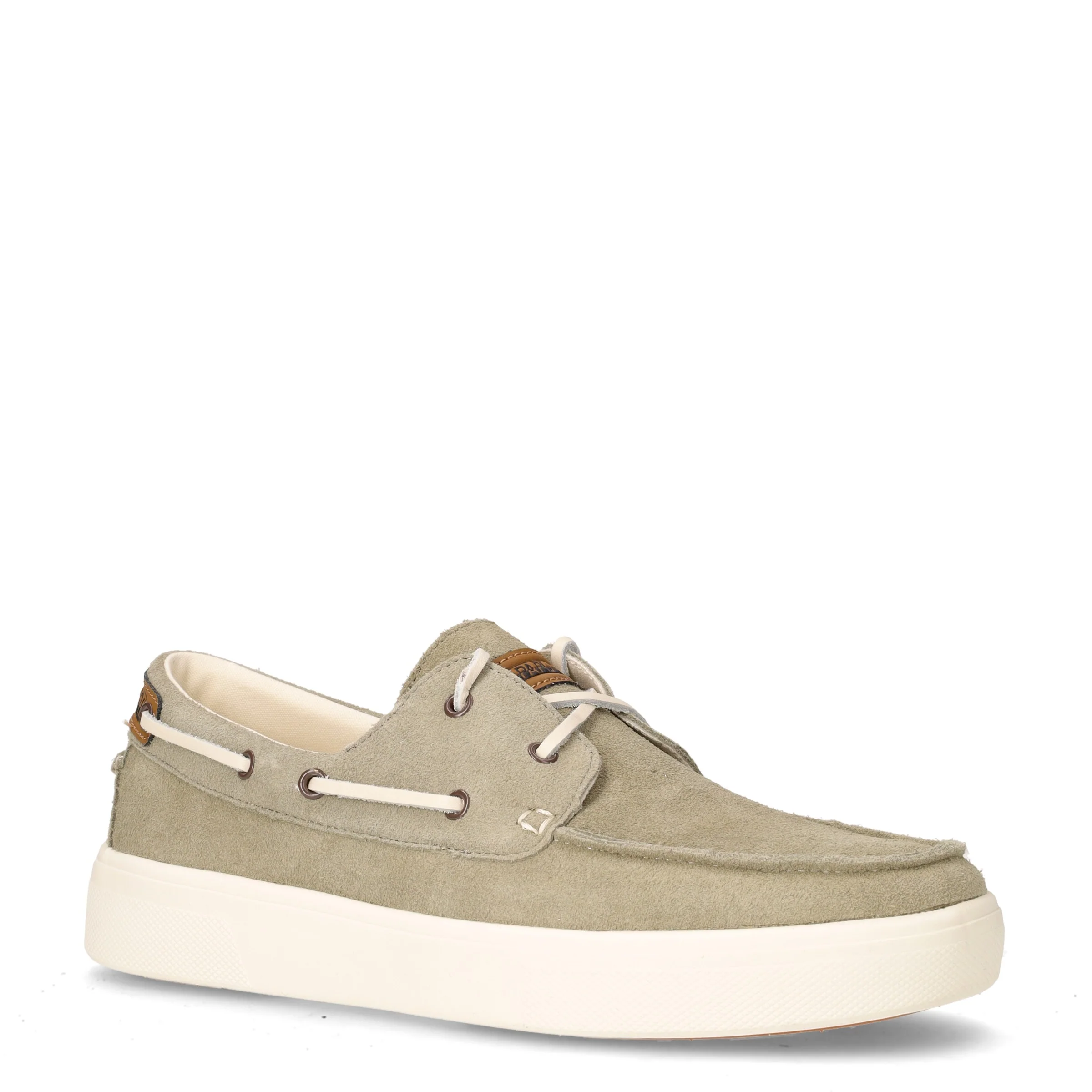 Stringata sportiva in pelle verde oliva - Image 2