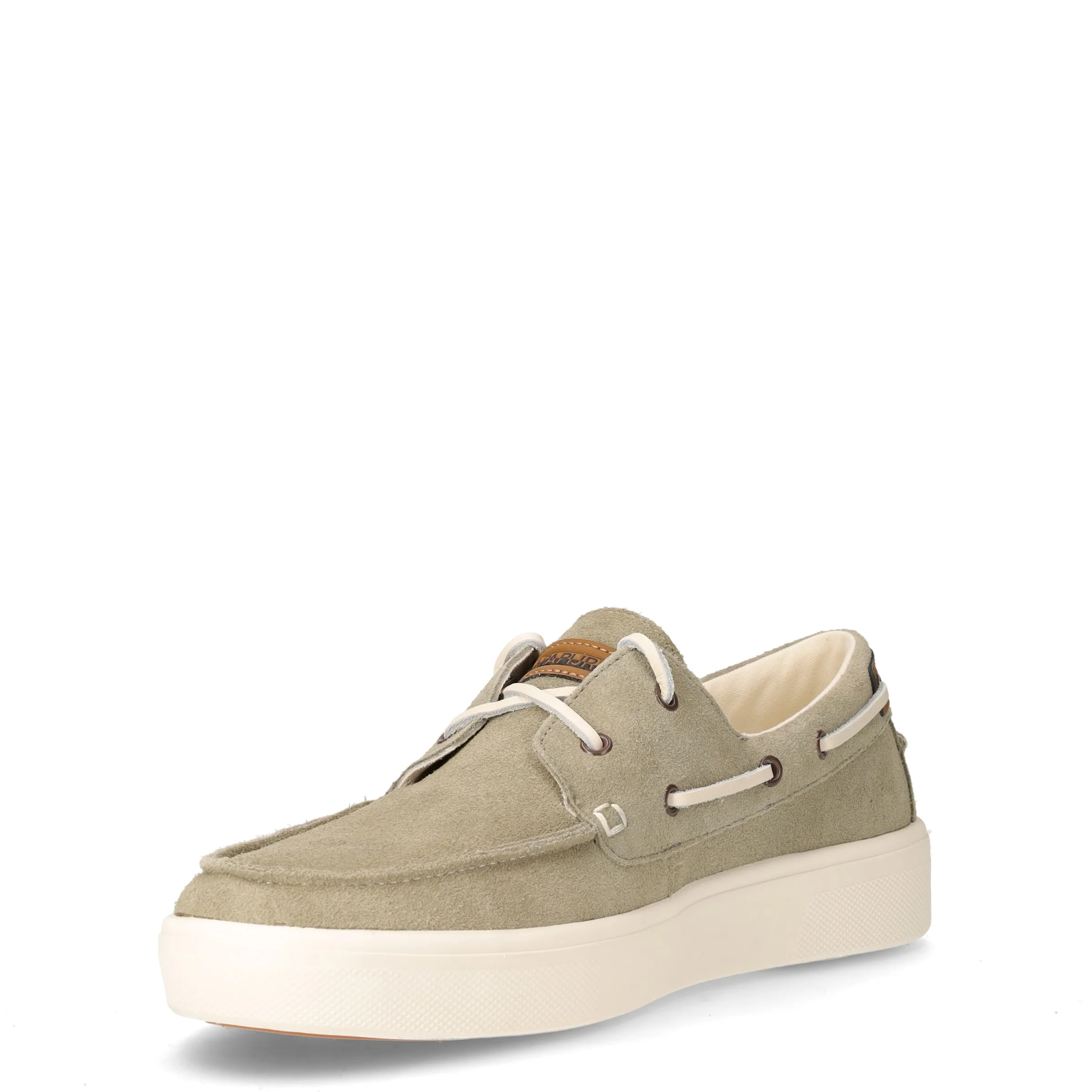 Stringata sportiva in pelle verde oliva - Image 3
