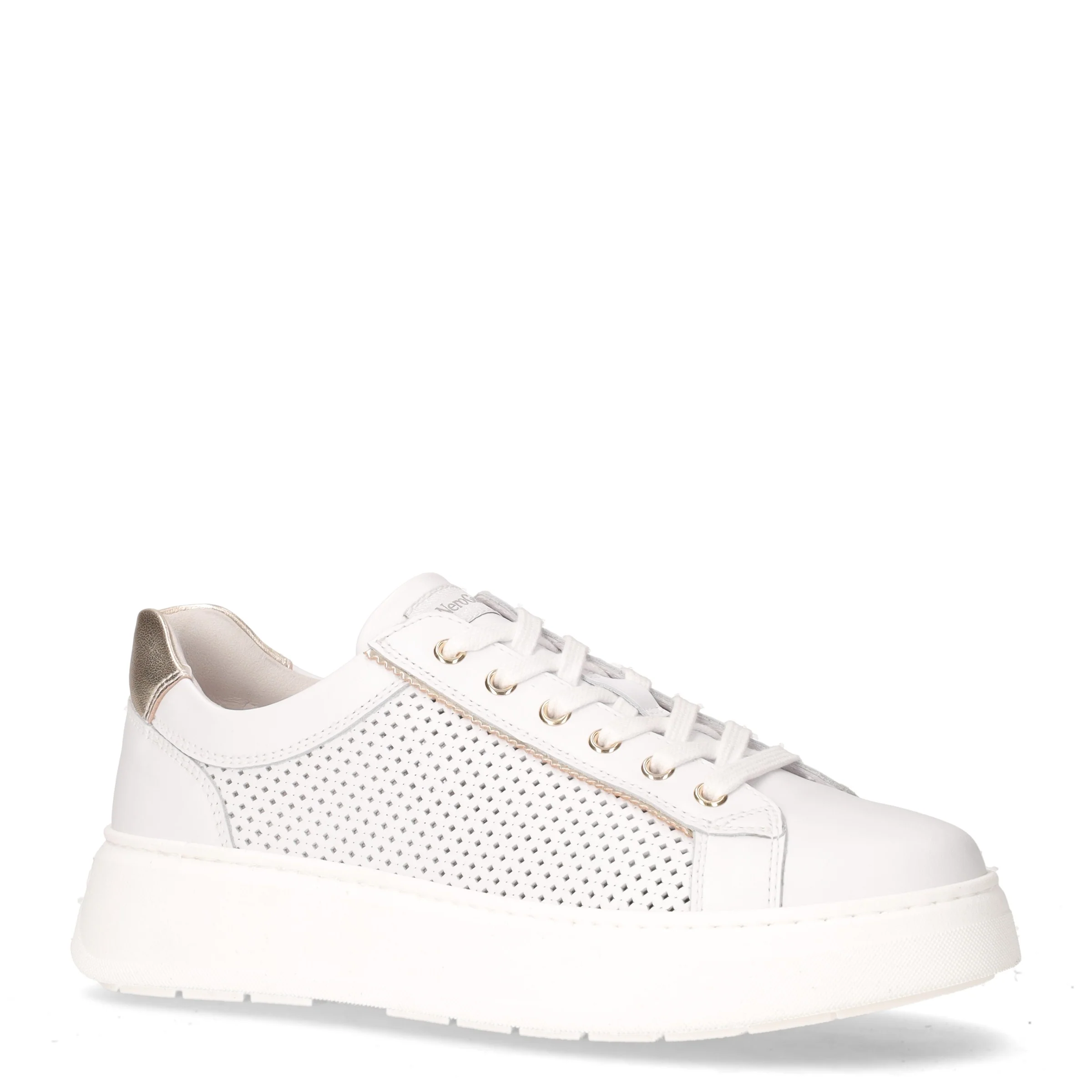 Sneaker in pelle bianco oro - Image 2