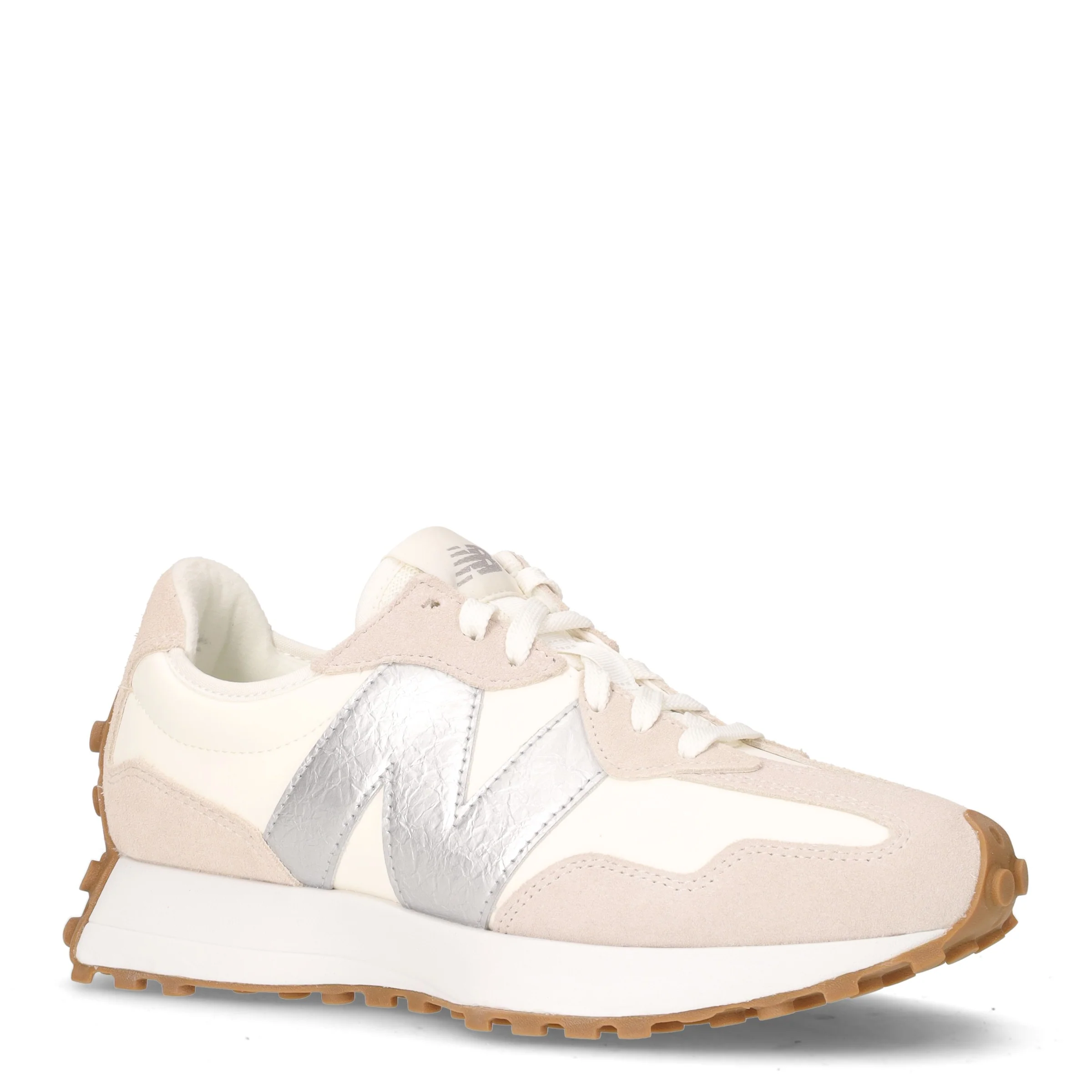 327 sneaker in pelle ed ecopelle angora argento - Image 2
