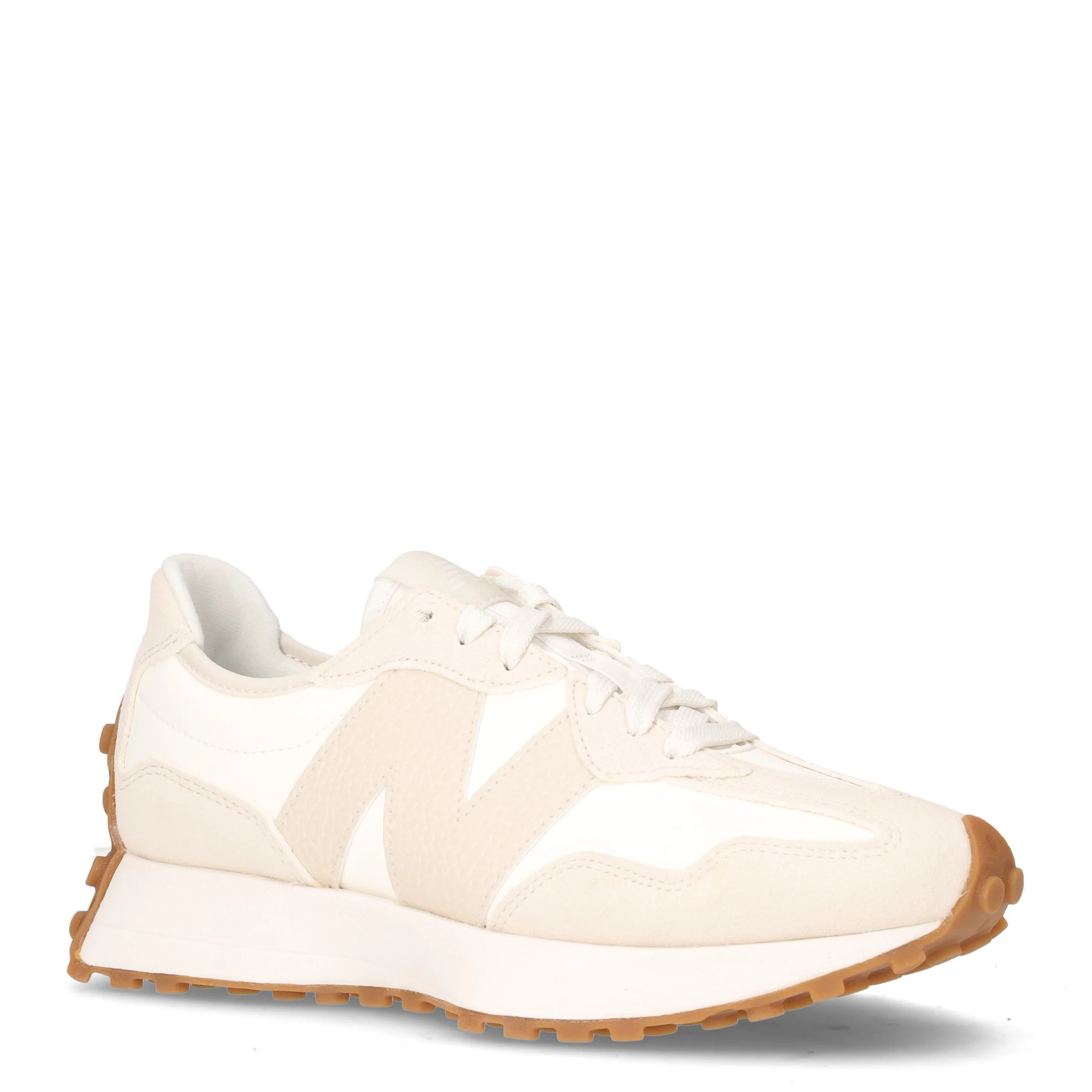 327 sneaker in pelle ed ecopelle bianco naturale - Image 2