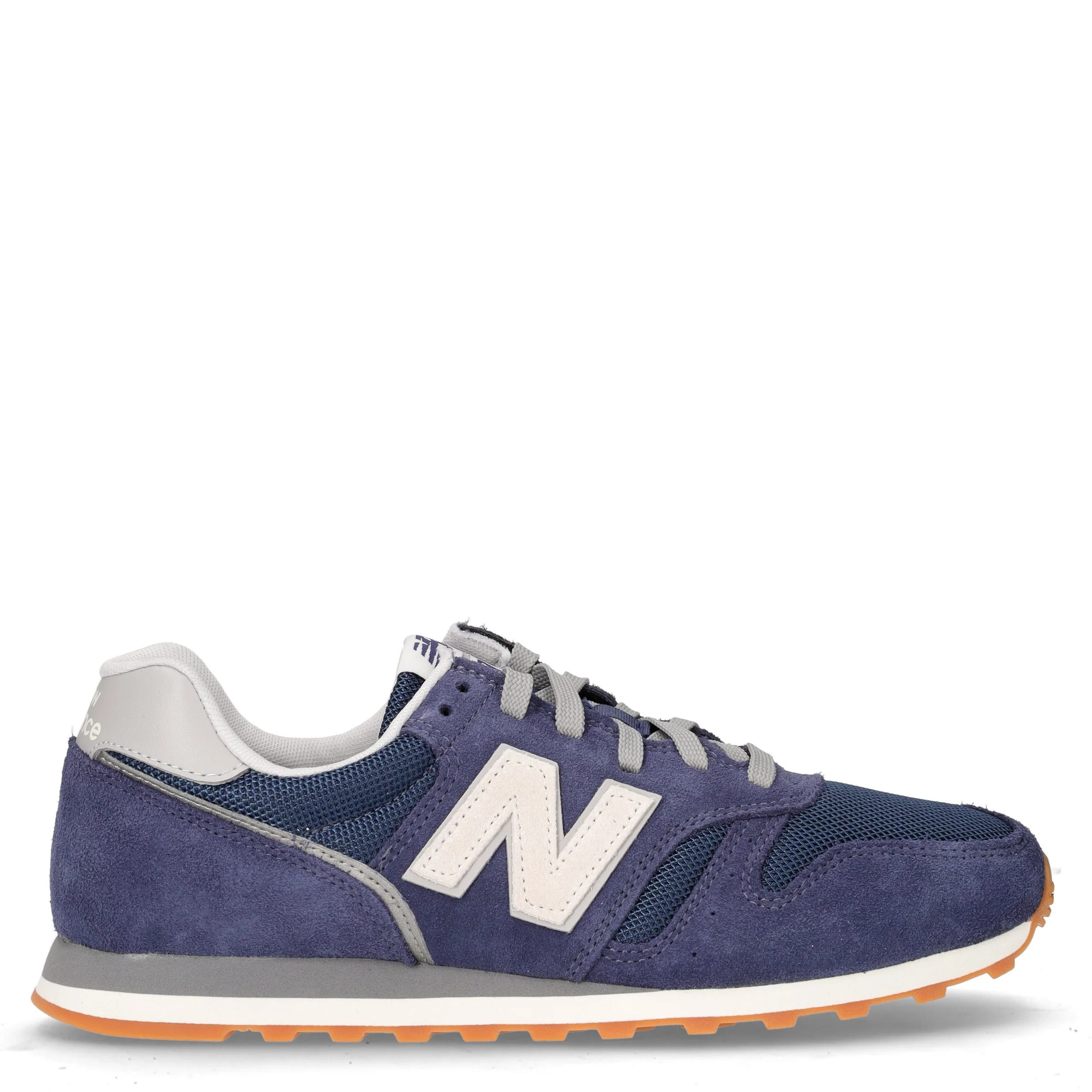 373 sneaker in pelle e tessuto blu