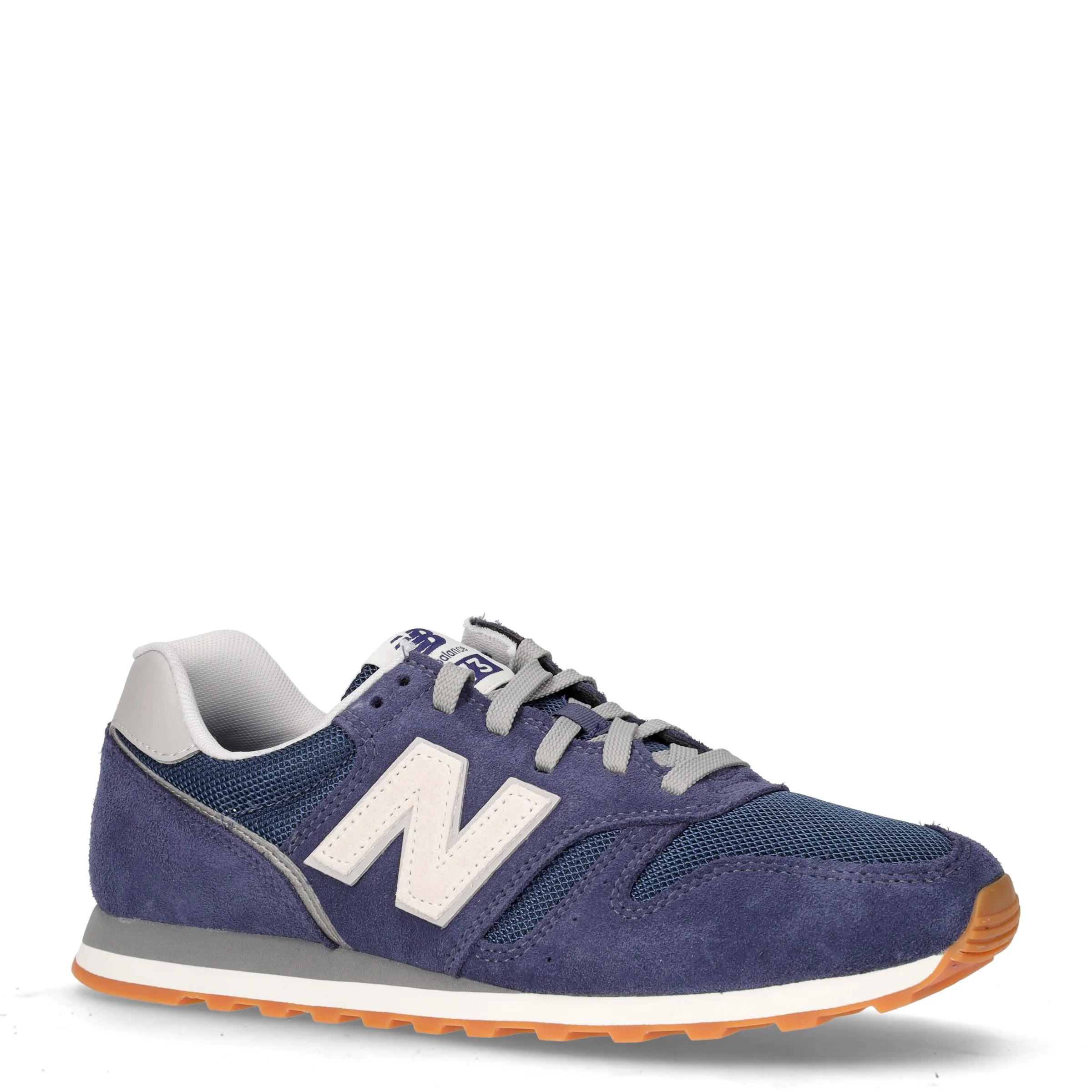 373 sneaker in pelle e tessuto blu - Image 2