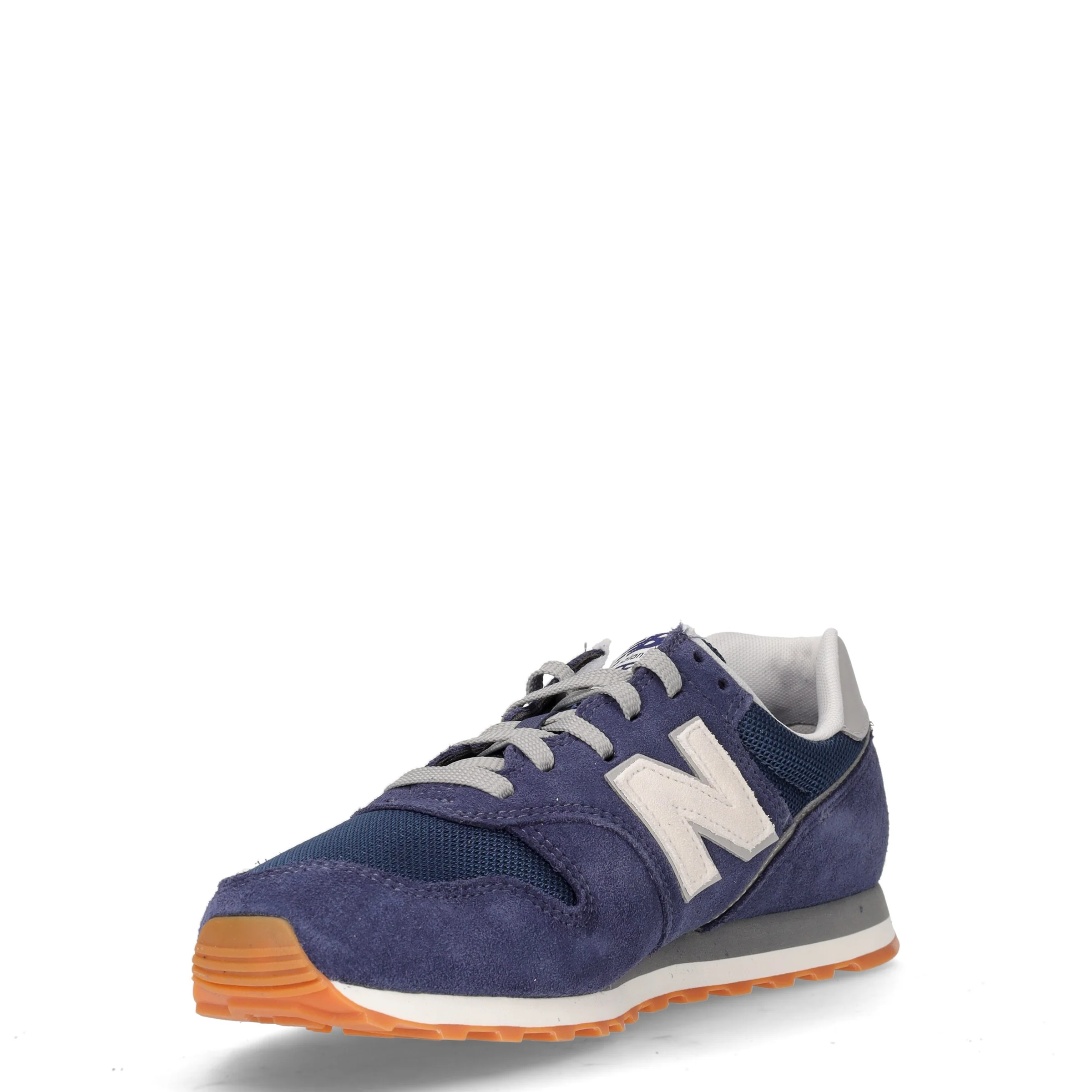 373 sneaker in pelle e tessuto blu - Image 3