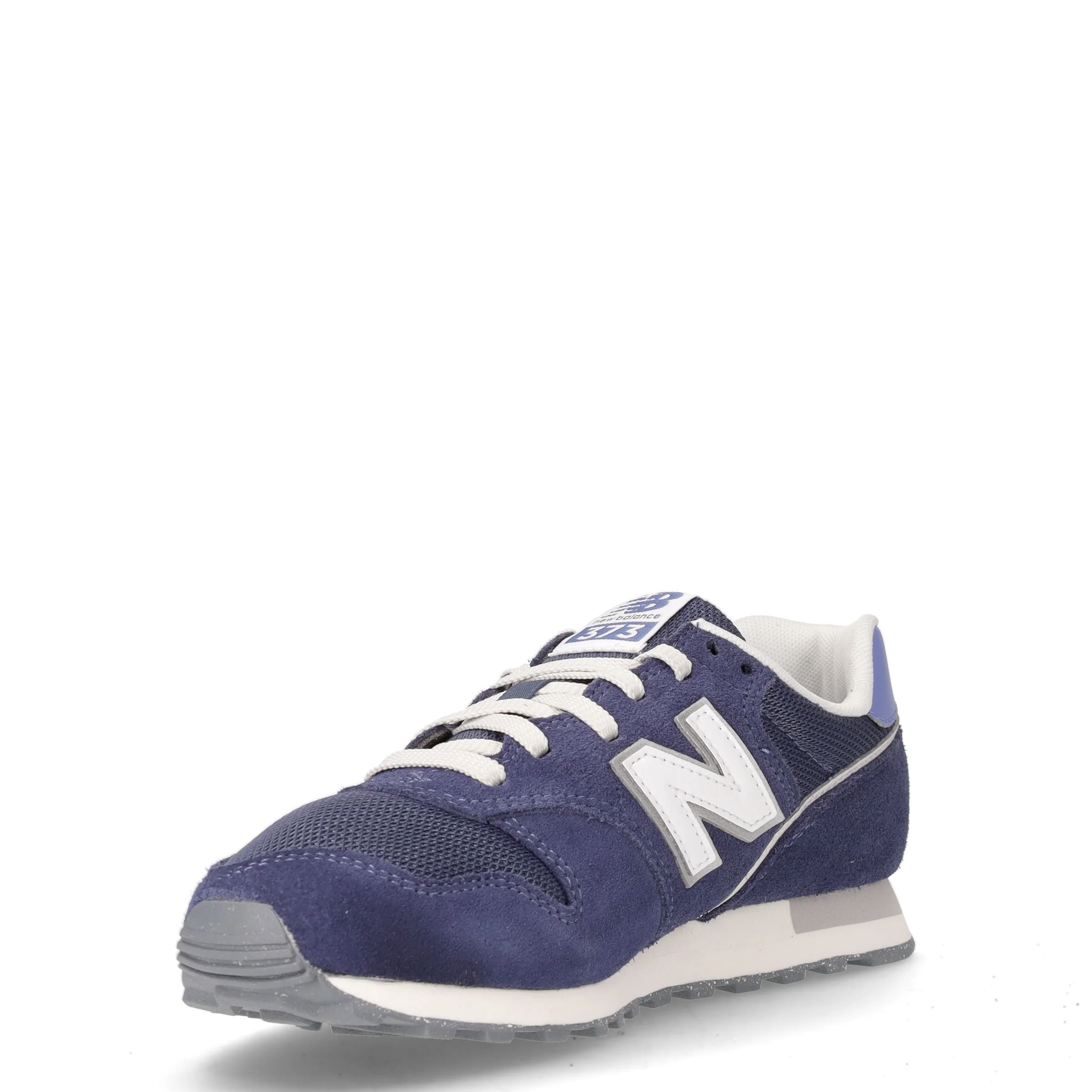373 sneaker in pelle e tessuto navy blu - Image 3