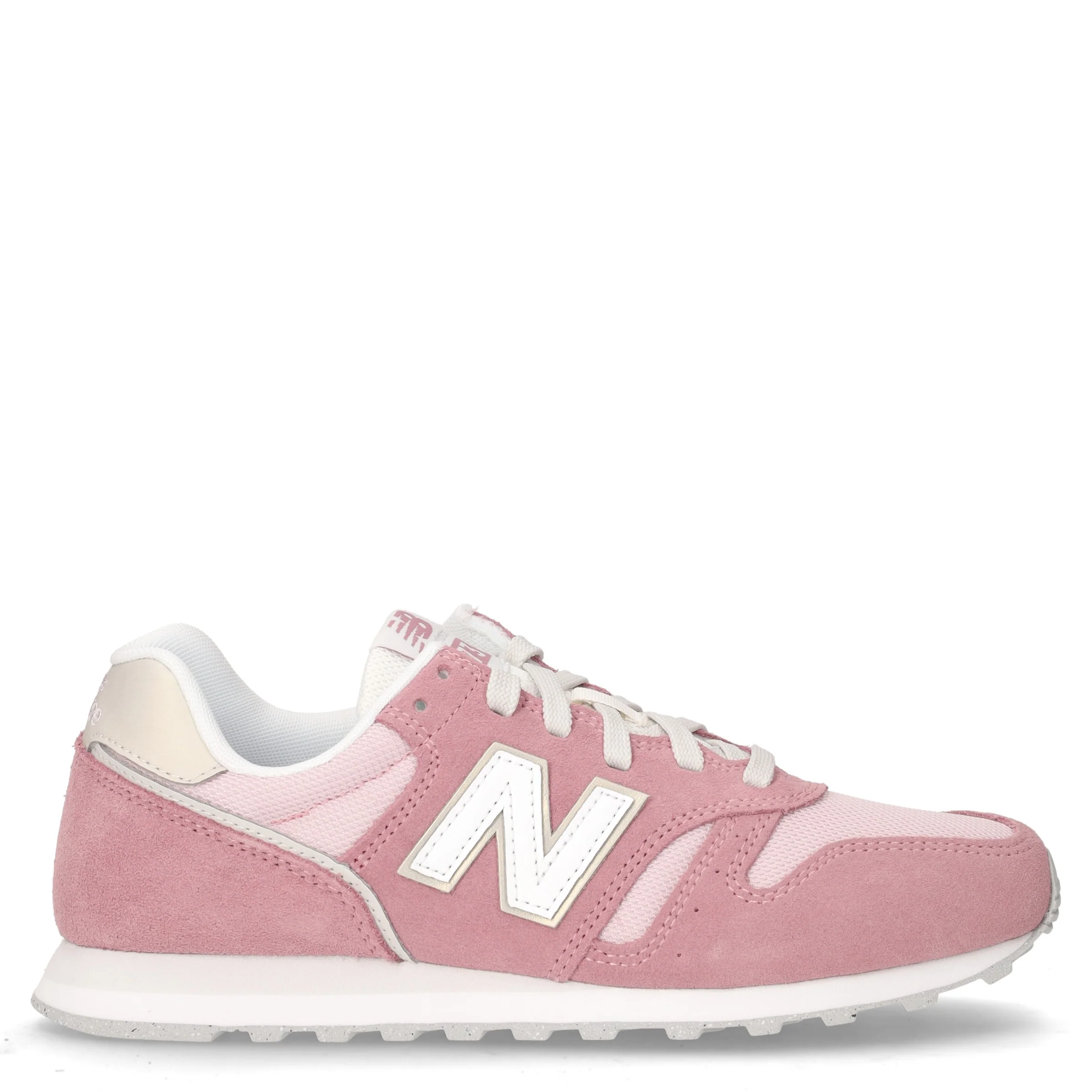 373 sneaker in pelle e tessuto rosa