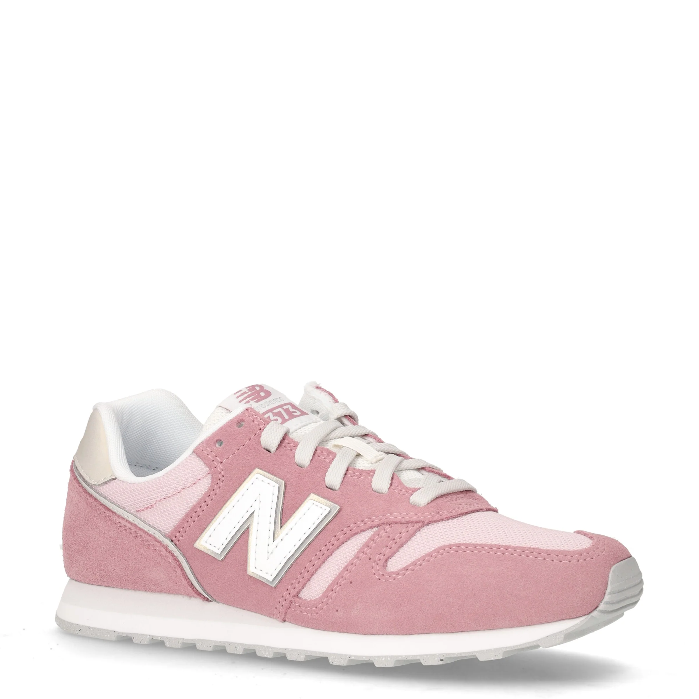373 sneaker in pelle e tessuto rosa - Image 2