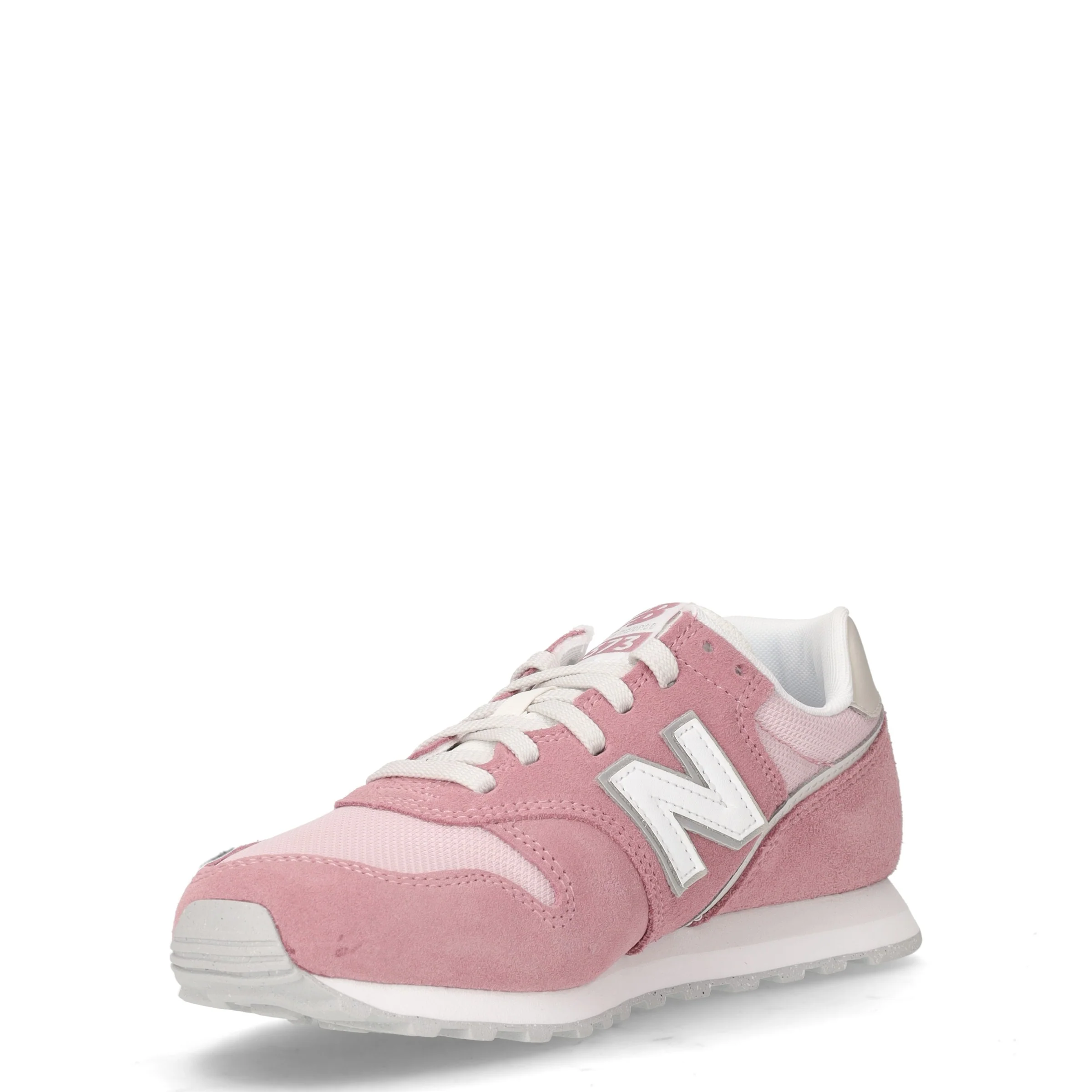 373 sneaker in pelle e tessuto rosa - Image 3