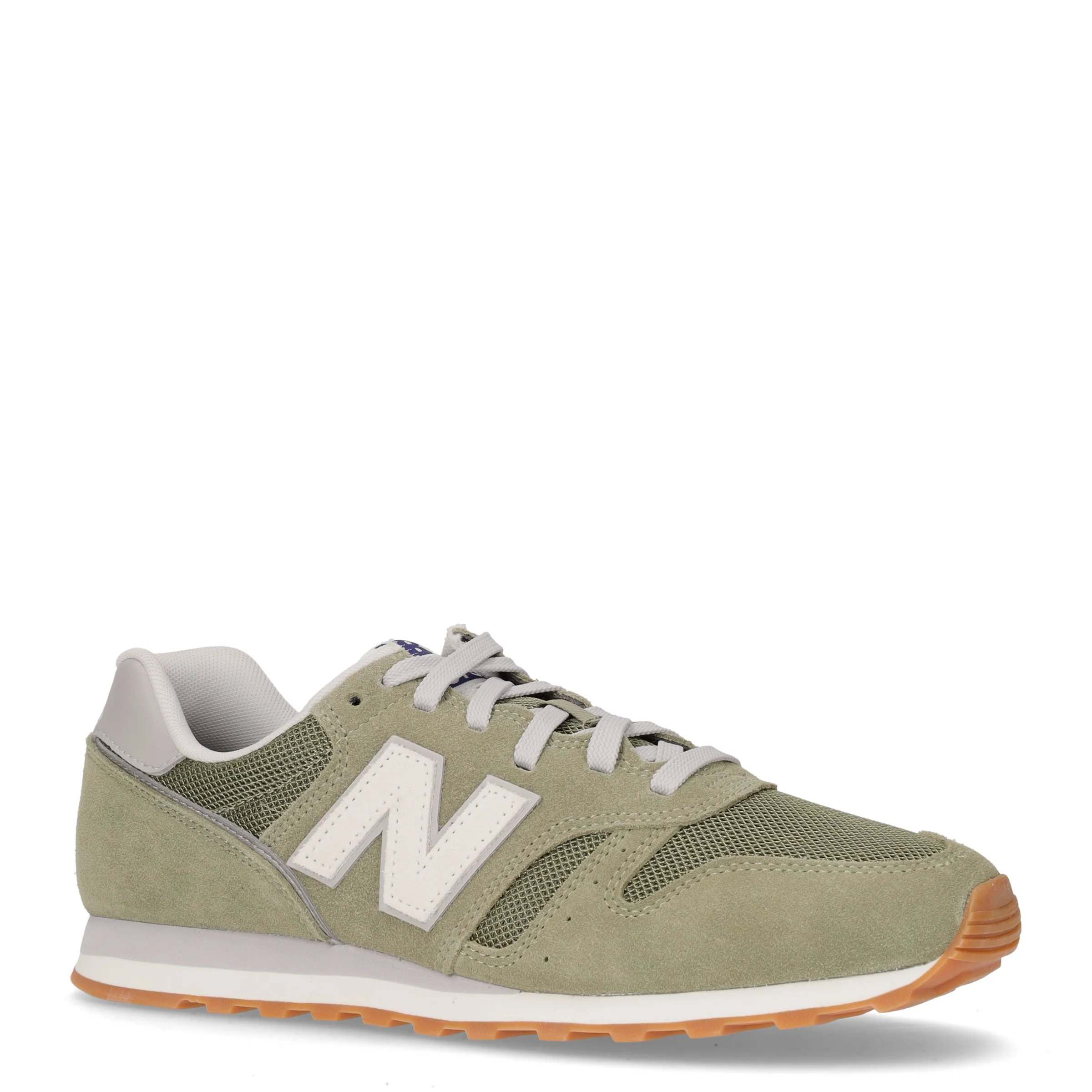 373 sneaker in pelle e tessuto verde - Image 2