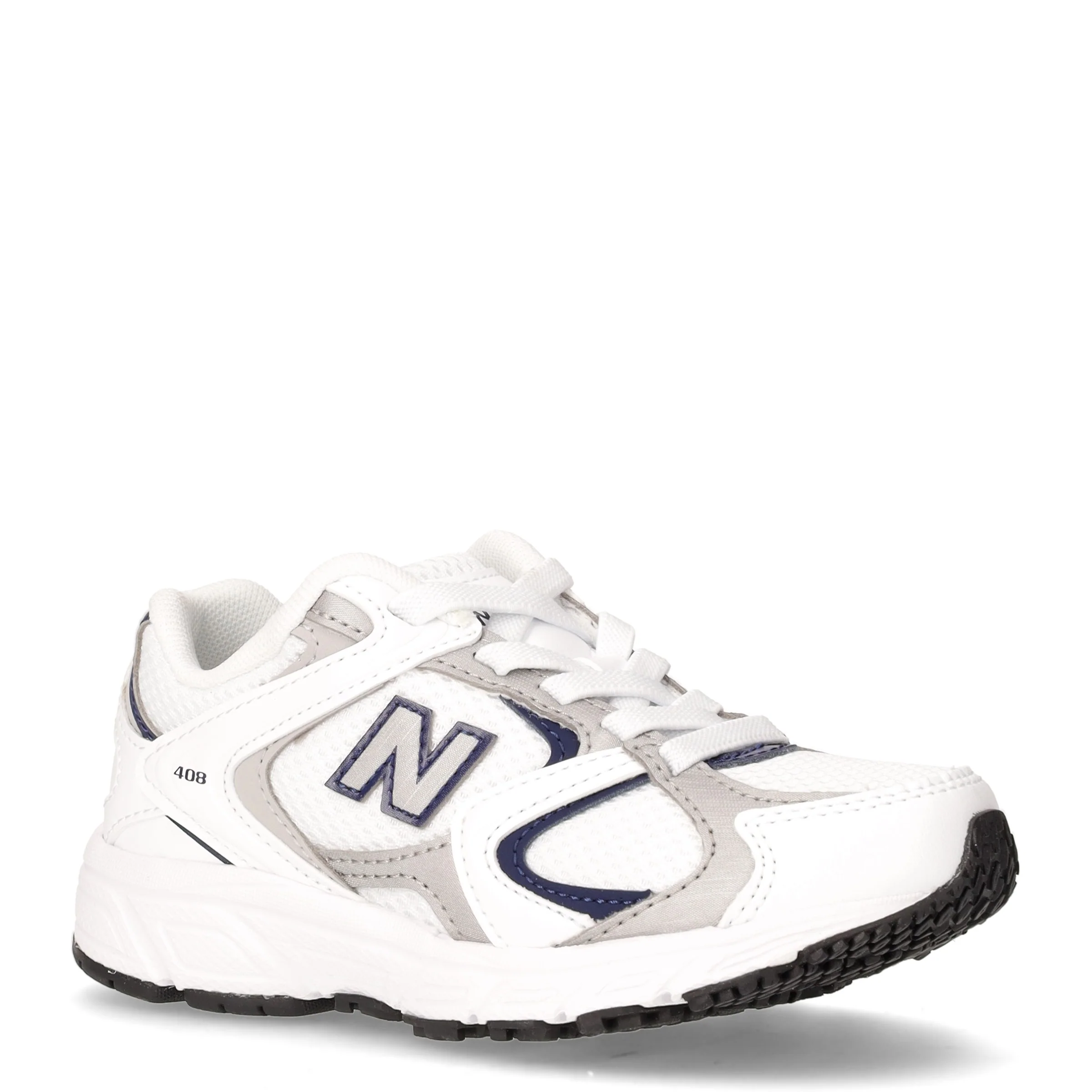 408 sneaker bambina in tessuto ed ecopelle bianco argento - Image 2