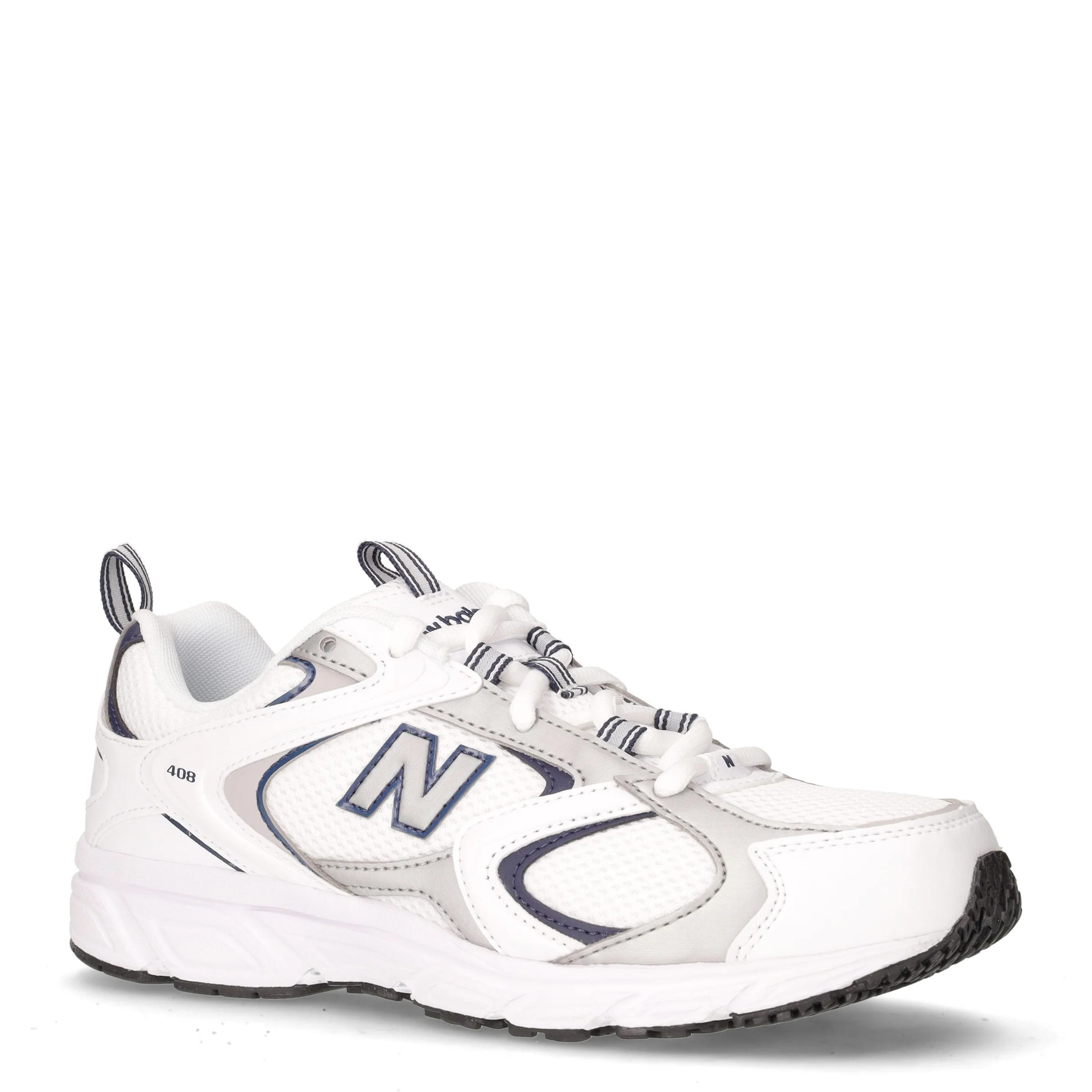 408 sneaker in ecopelle e tessuto bianco argento - Image 2