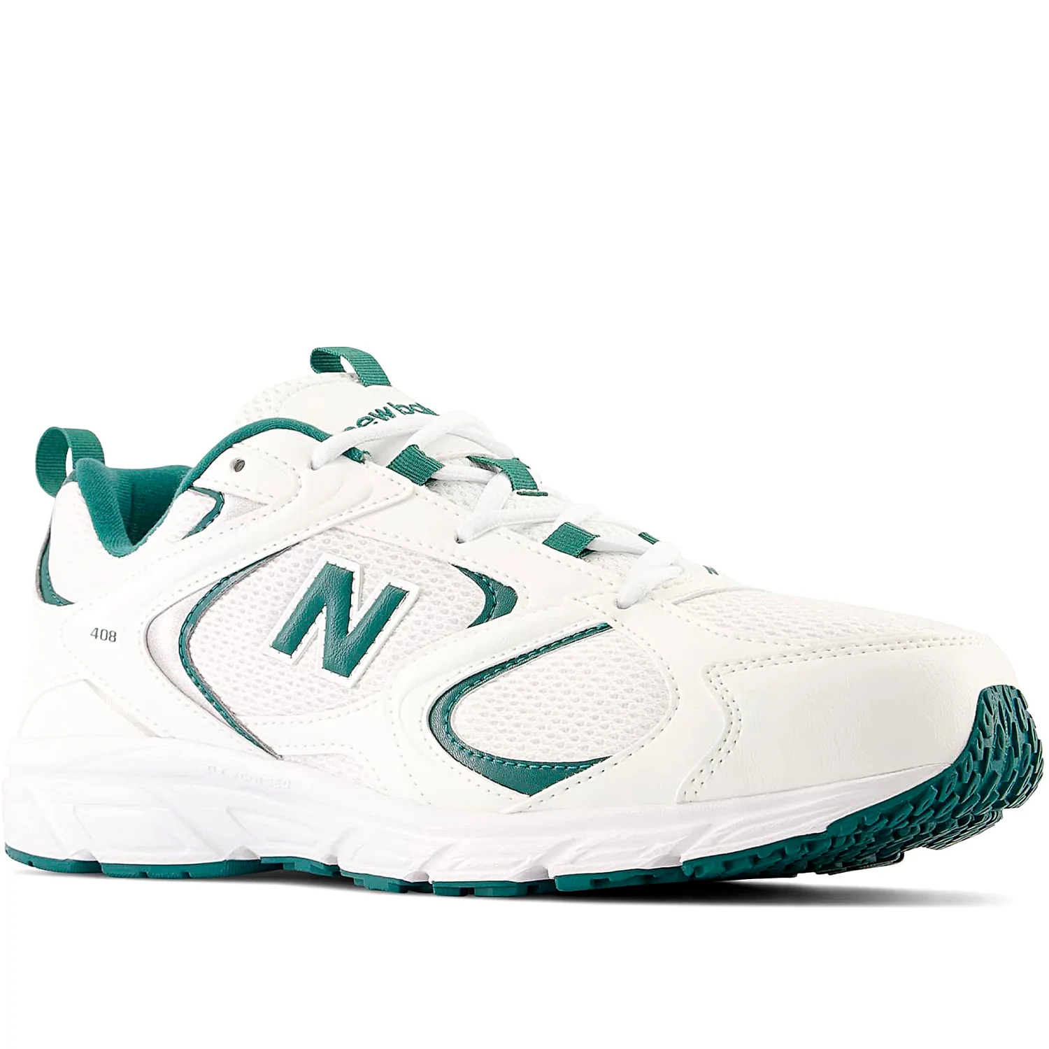 408 sneaker in tessuto ed ecopelle bianco verde - Image 2