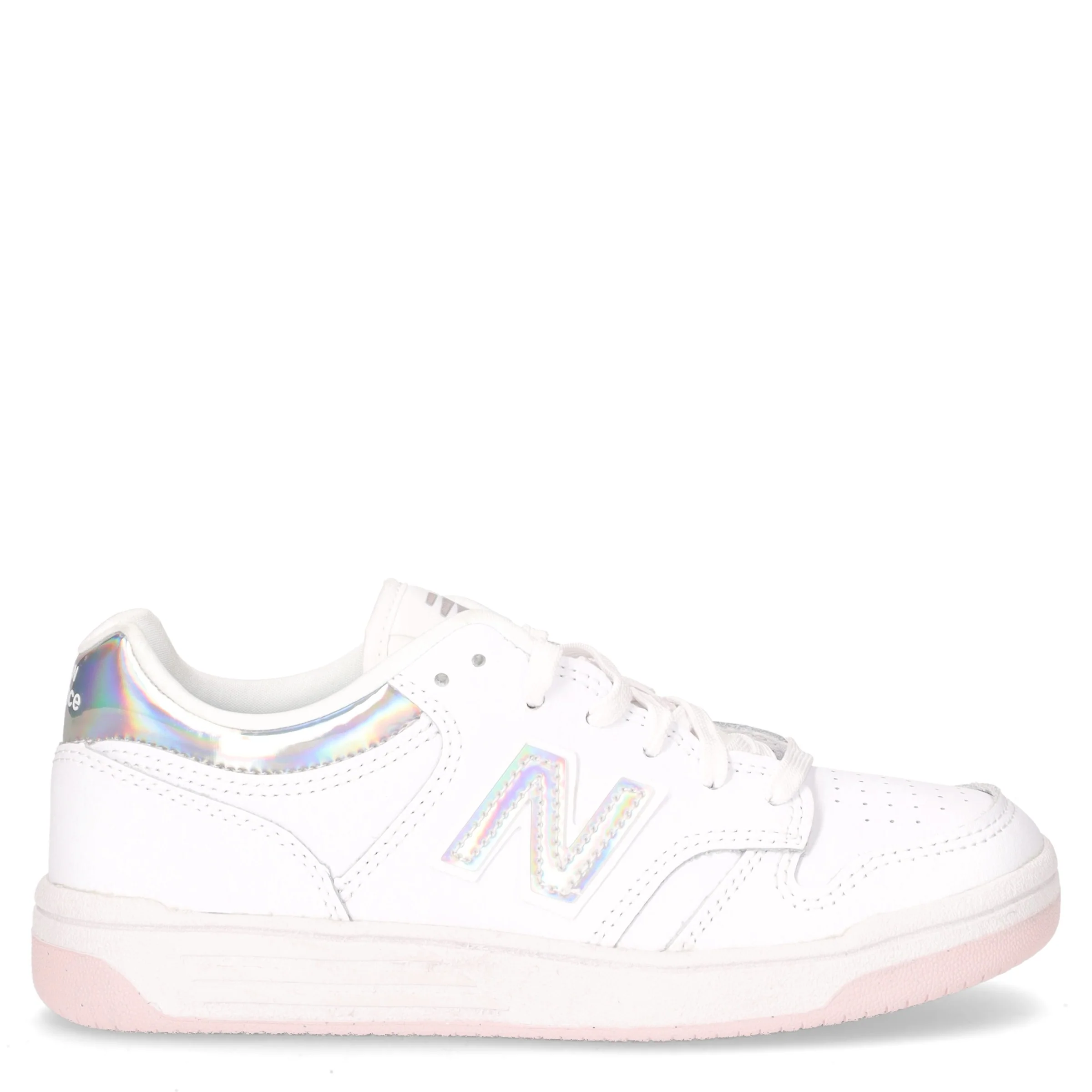480 sneaker bambina in pelle bianco