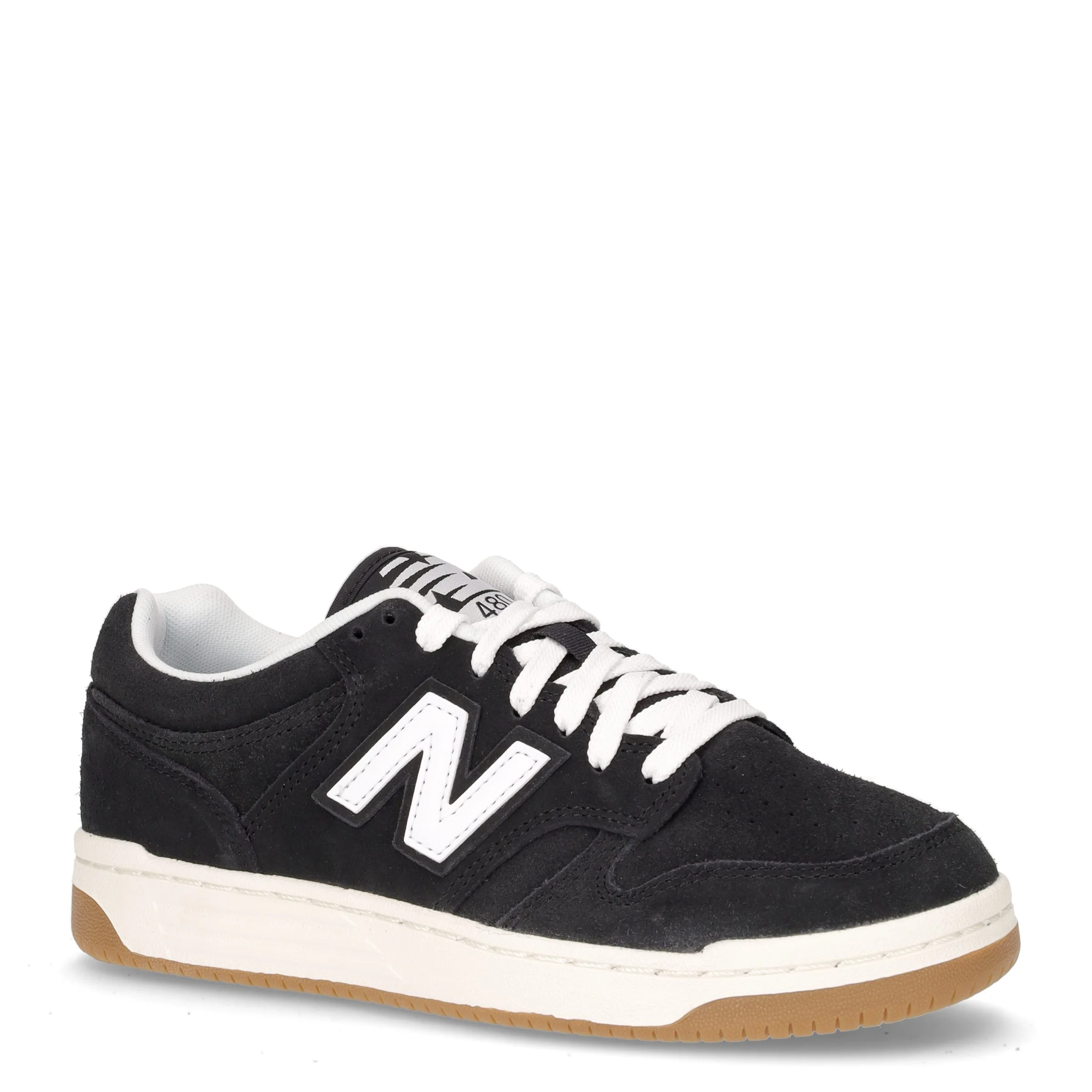 480 sneaker ragazzo in pelle nero - Image 2