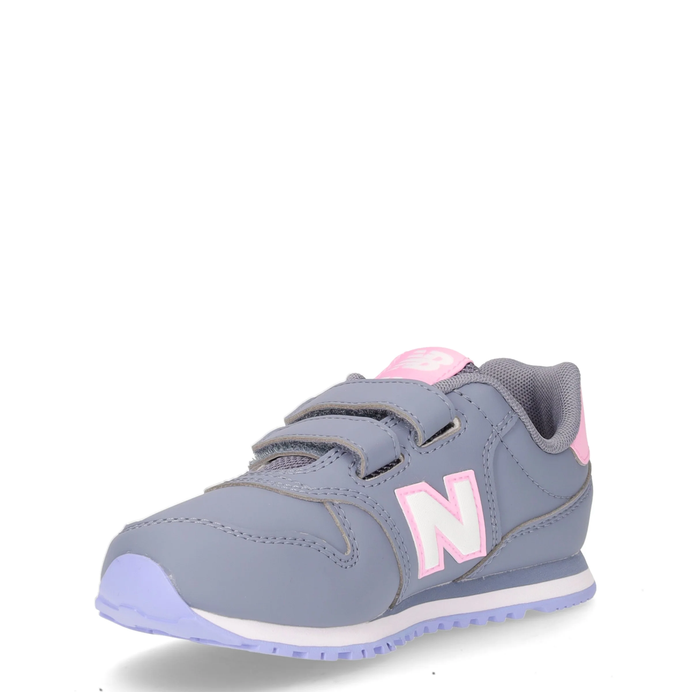 500 sneaker bambina in ecopelle grigio artico - Image 3