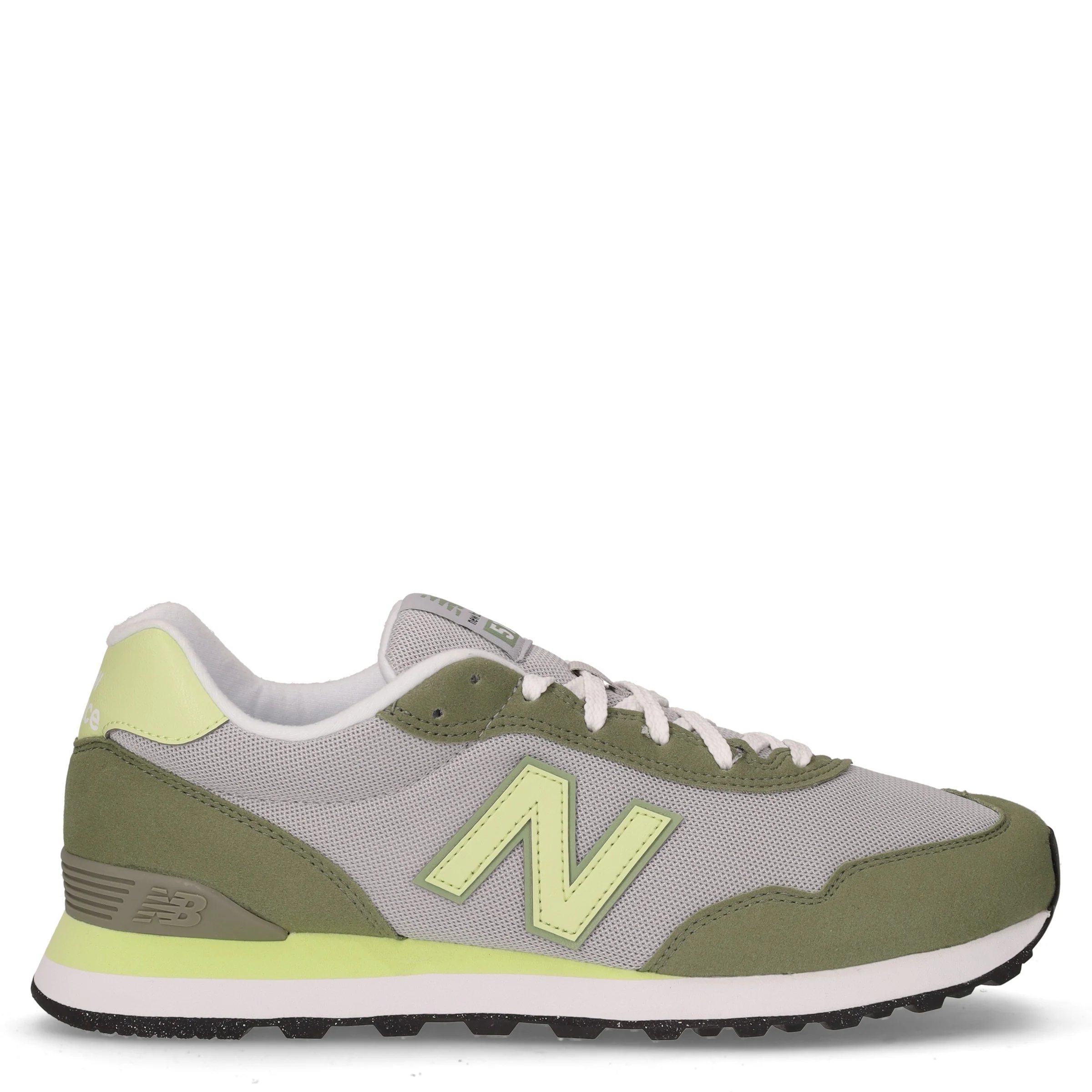 515 sneaker in tessuto ed ecopelle grigio verde