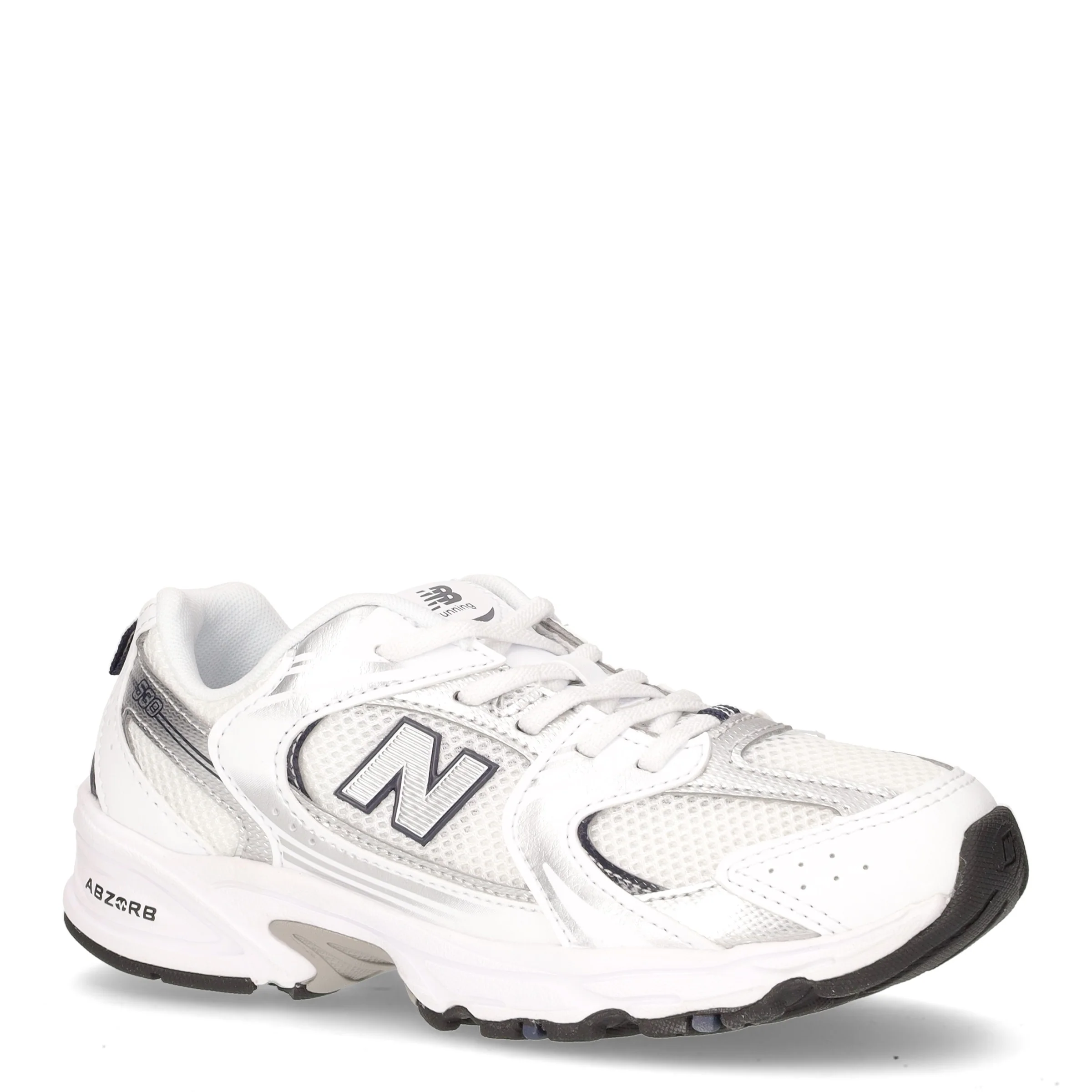 530 sneaker bambina in tessuto ed ecopelle bianco argento - Image 2