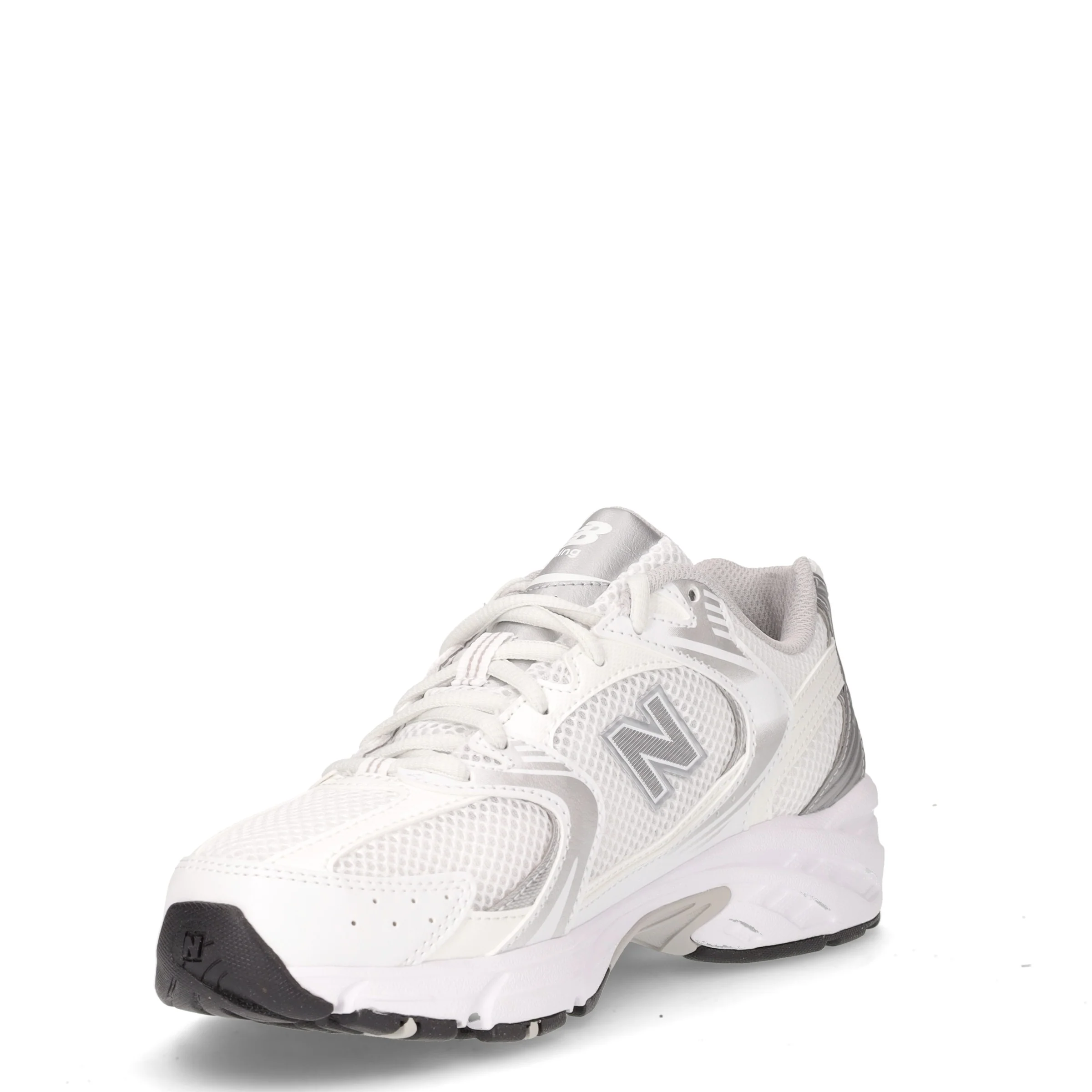 530 sneaker in ecopelle e tessuto bianco argento - Image 3