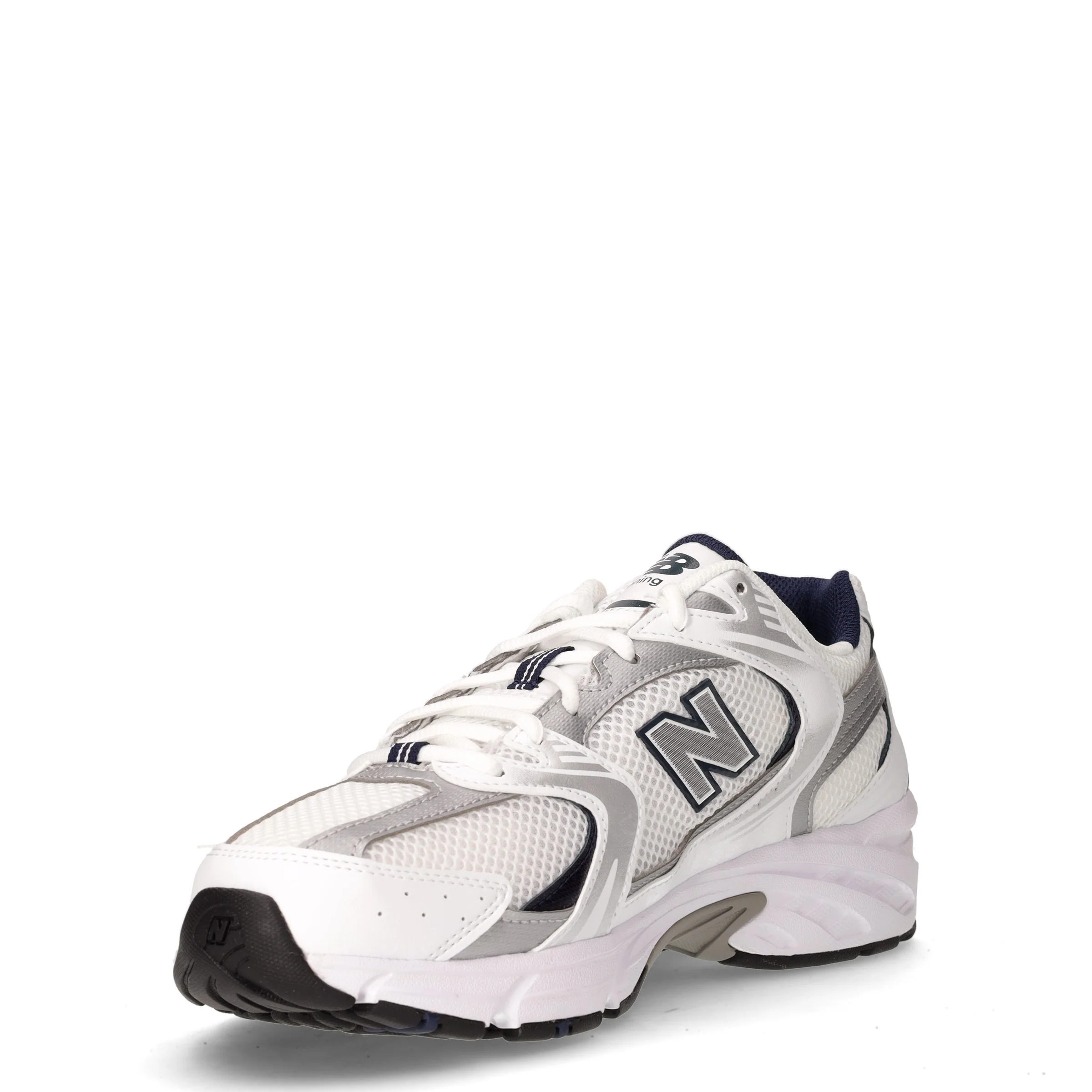 530 sneaker in ecopelle e tessuto bianco argento - Image 3