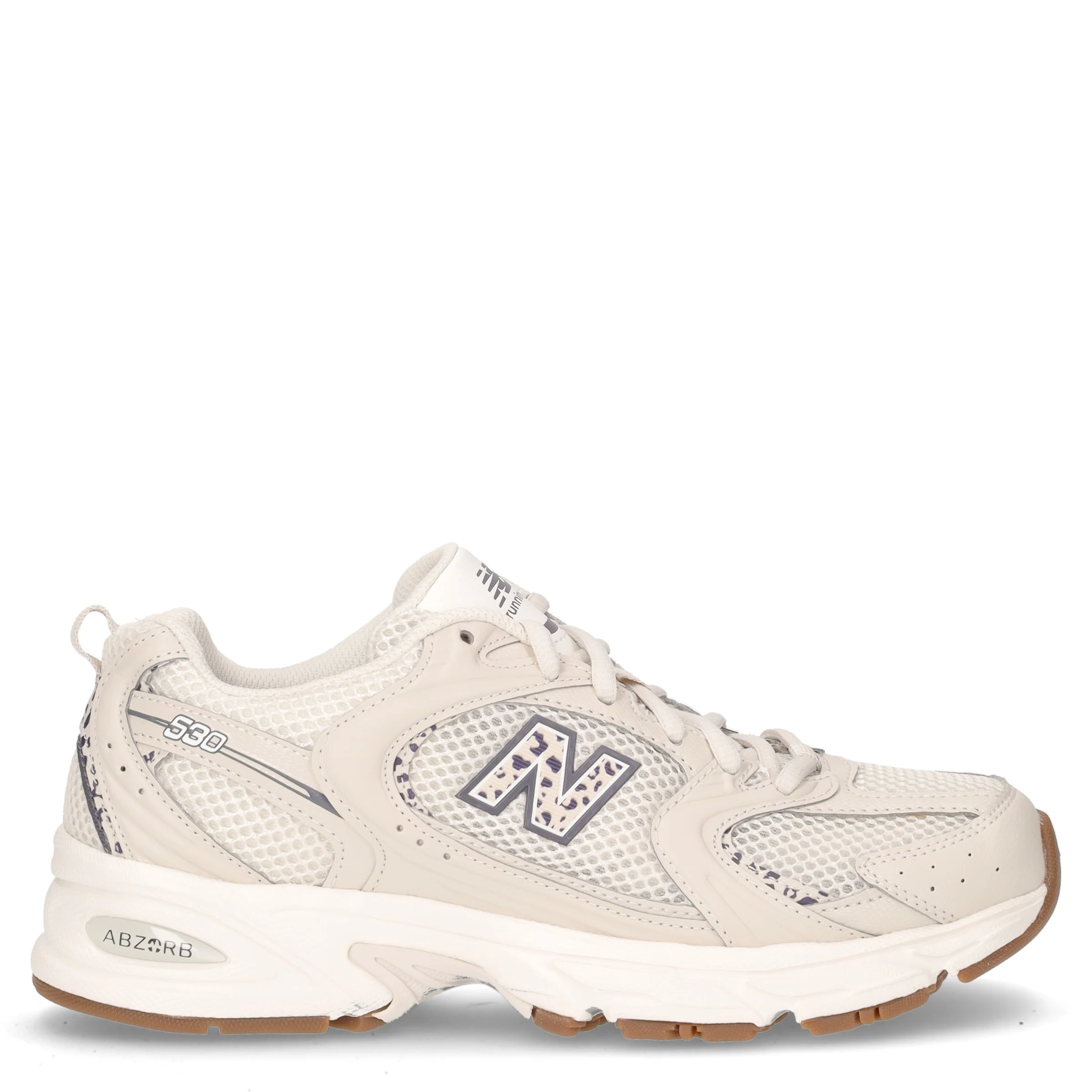 530 sneaker in ecopelle e tessuto sabbia animalier