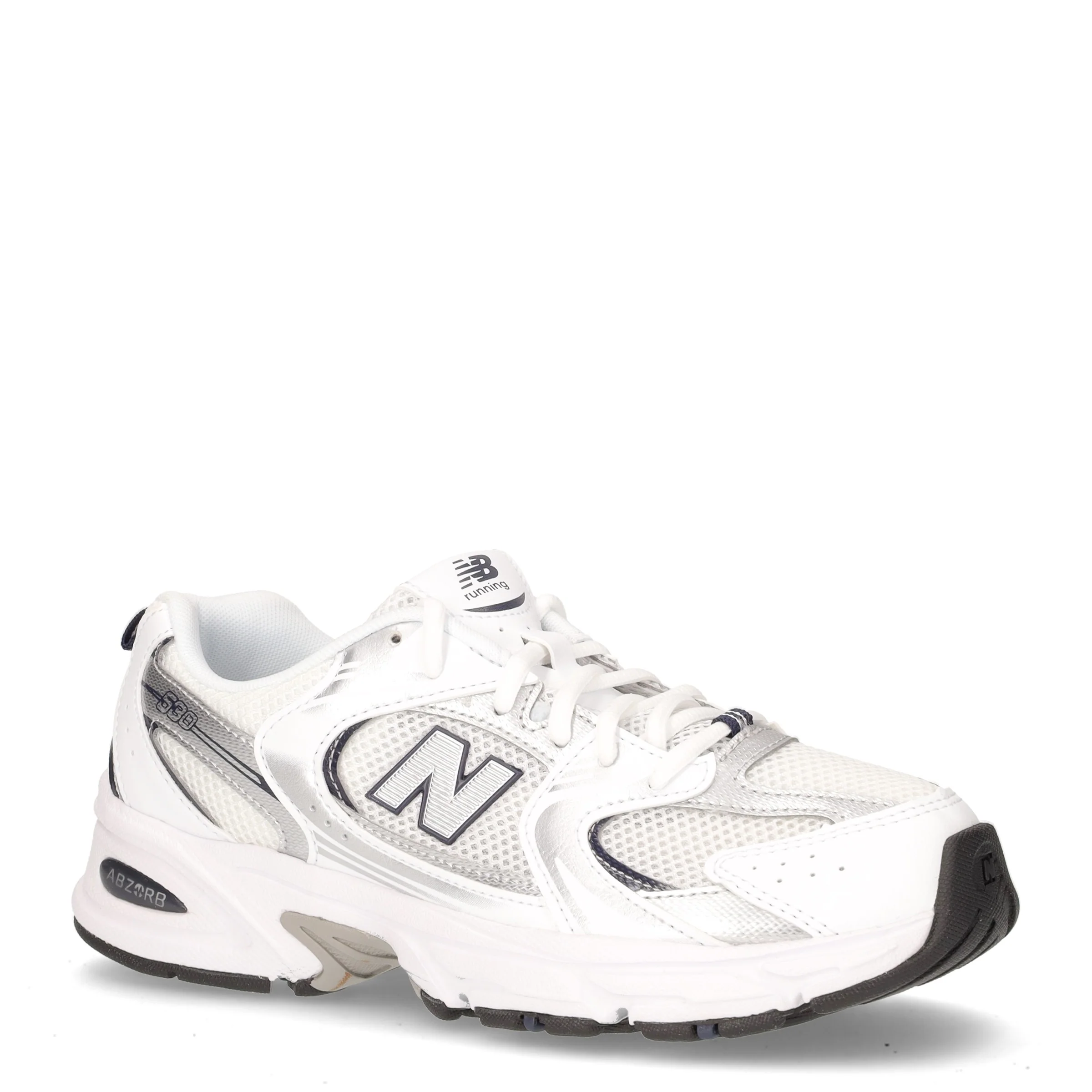 530 sneaker ragazza in ecopelle e tessuto bianco argento - Image 2