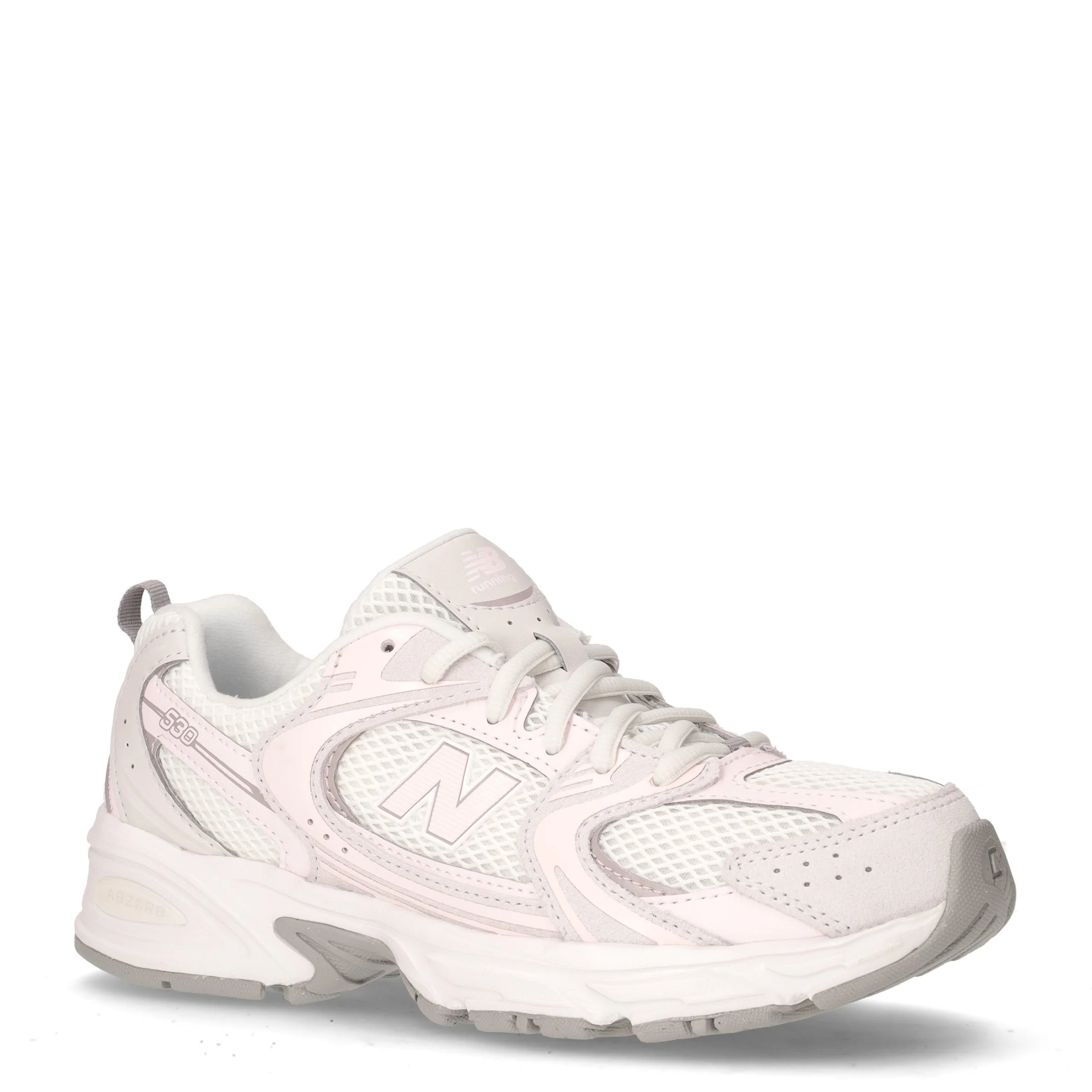 530 sneaker ragazza in pelle e tessuto grigio bianco rosa - Image 2