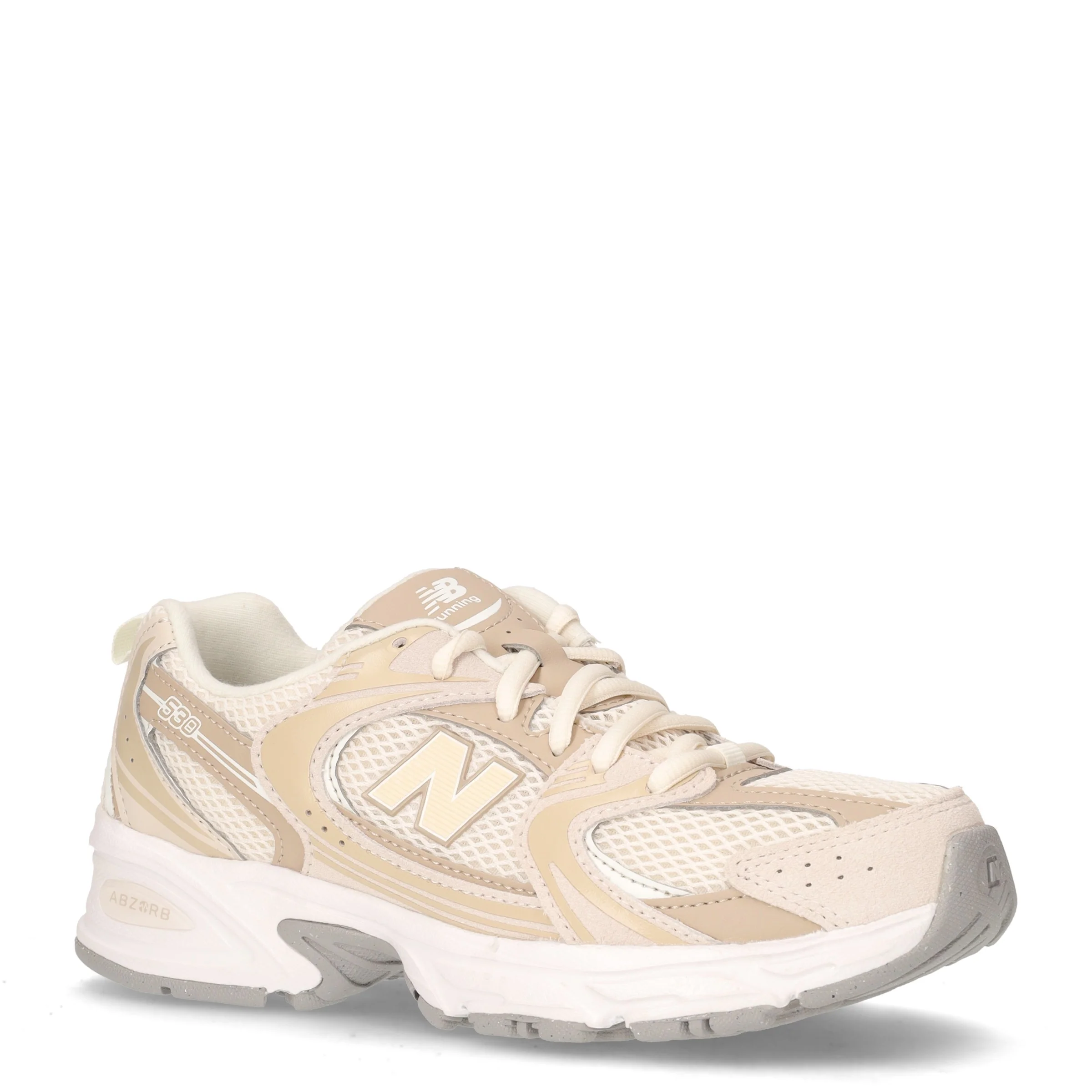 530 sneaker ragazzo in ecopelle e tessuto lino pietra - Image 2