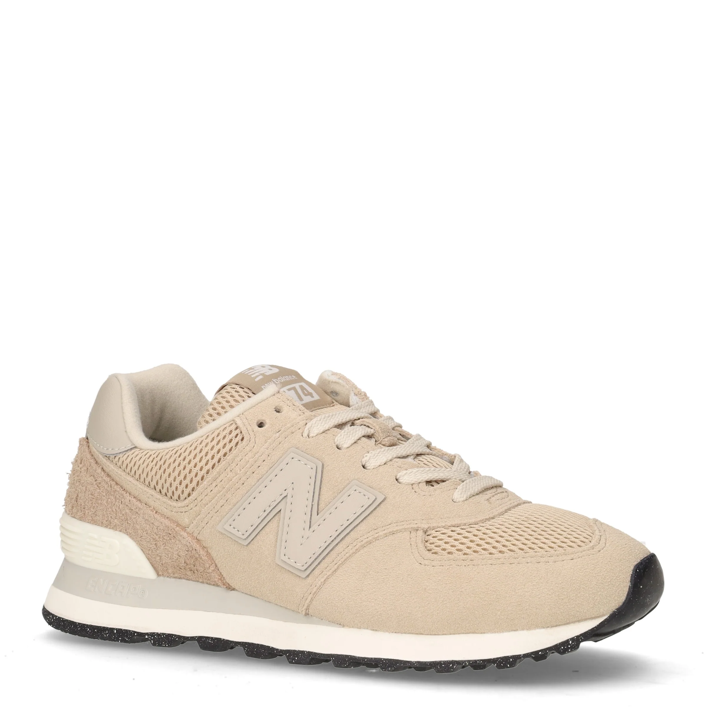 574 sneaker in pelle e tessuto beige - Image 2