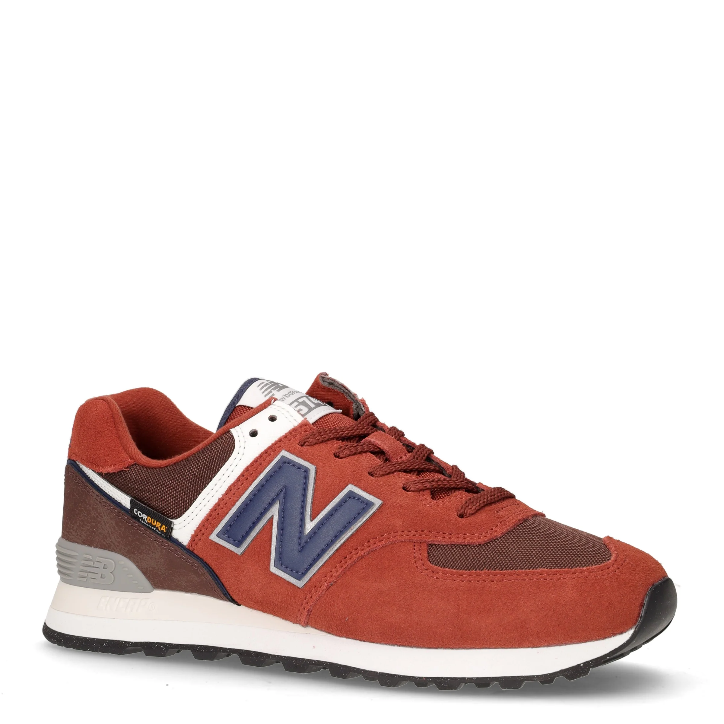 574 sneaker in pelle e tessuto borgogna - Image 2