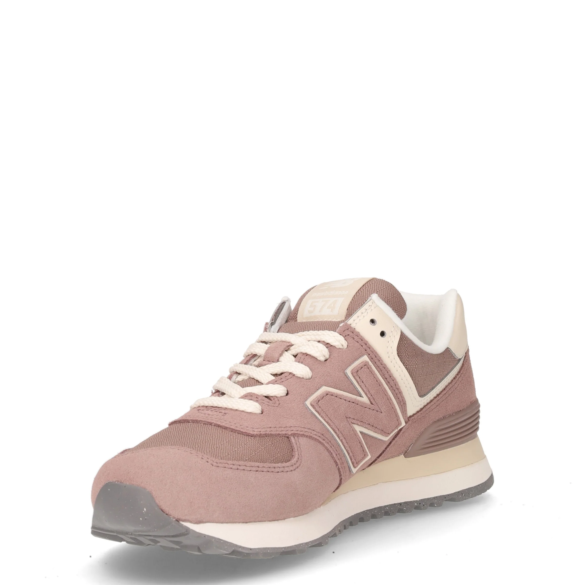 574 sneaker in pelle e tessuto marrone - Image 3