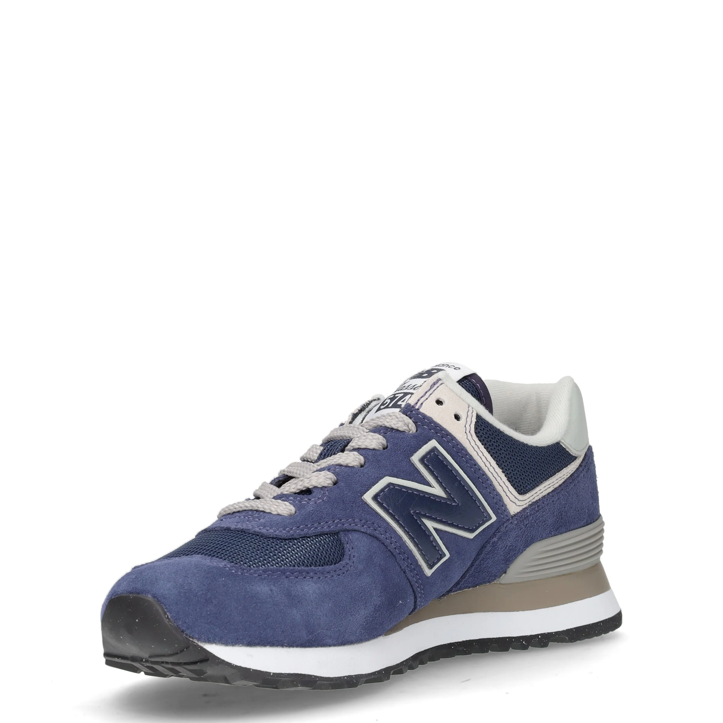 574 sneaker in pelle e tessuto navy - Image 3