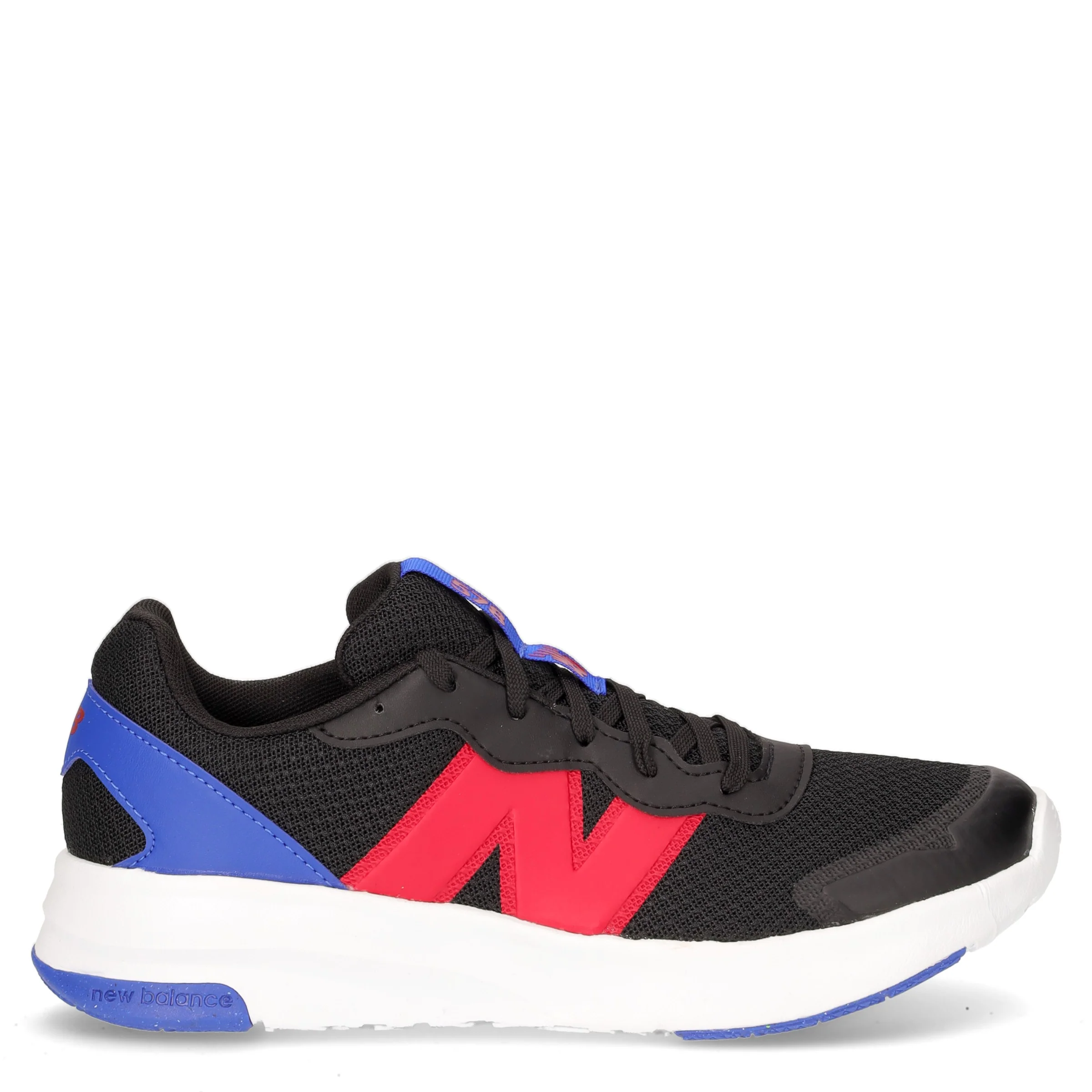 578 sneaker ragazzo in ecopelle e tessuto nero