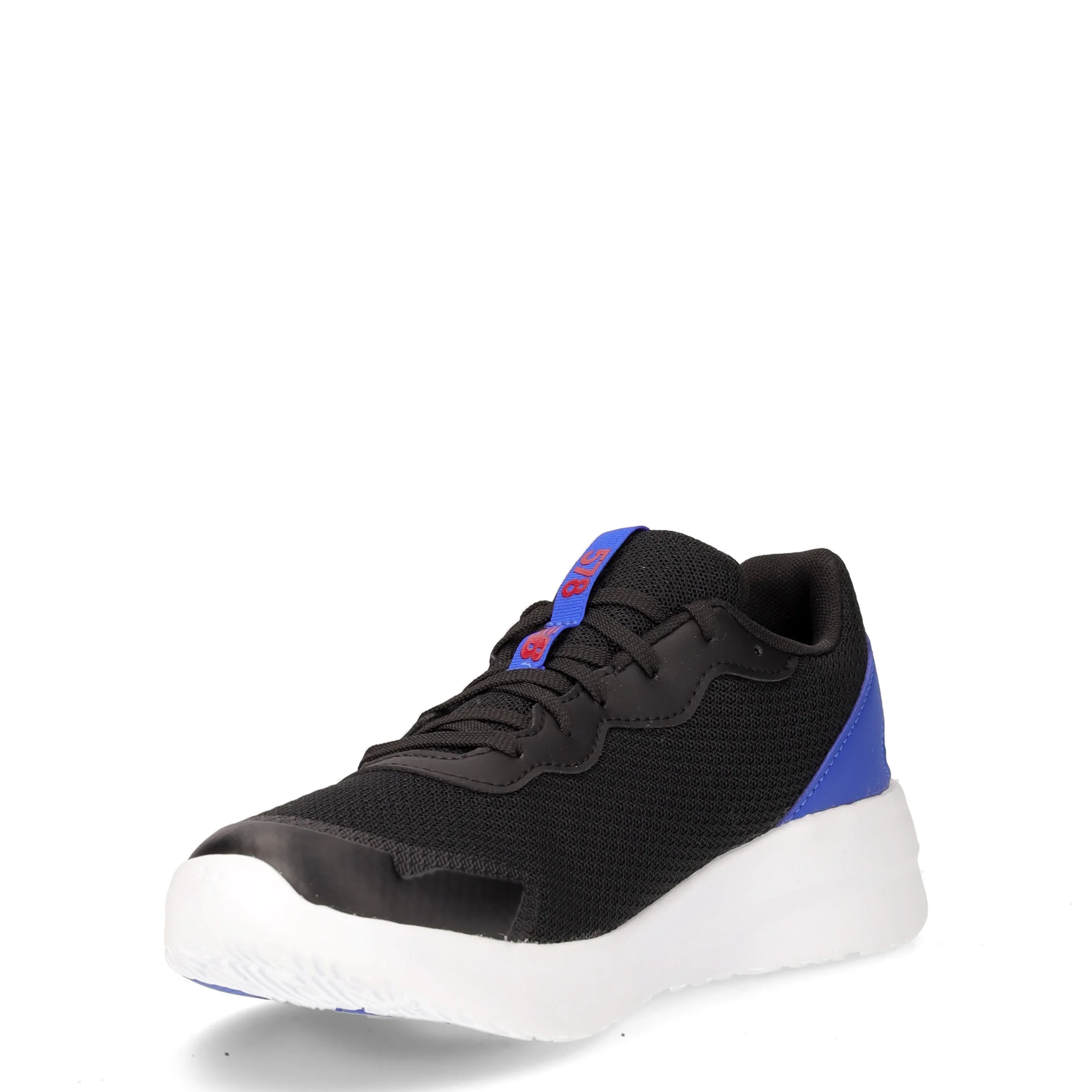 578 sneaker ragazzo in ecopelle e tessuto nero - Image 3