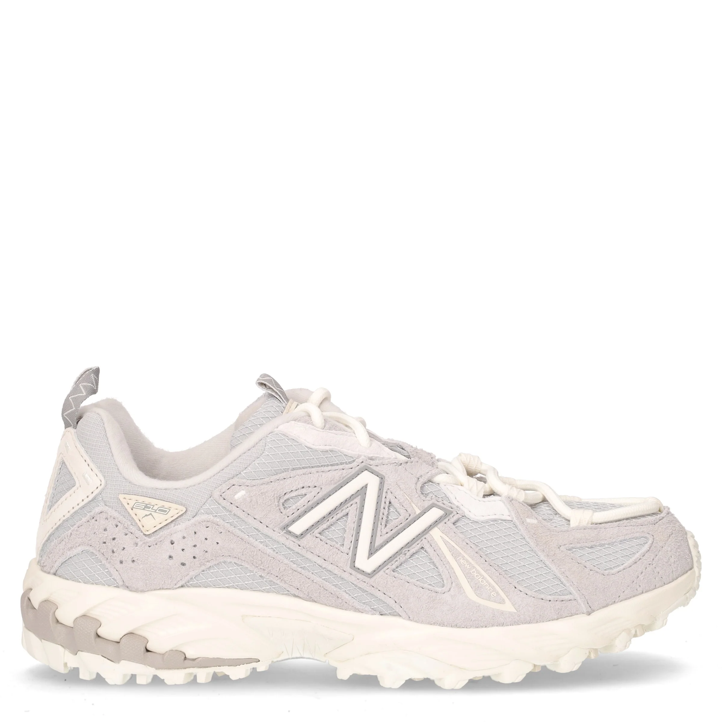 610 sneaker in pelle e tessuto grigio