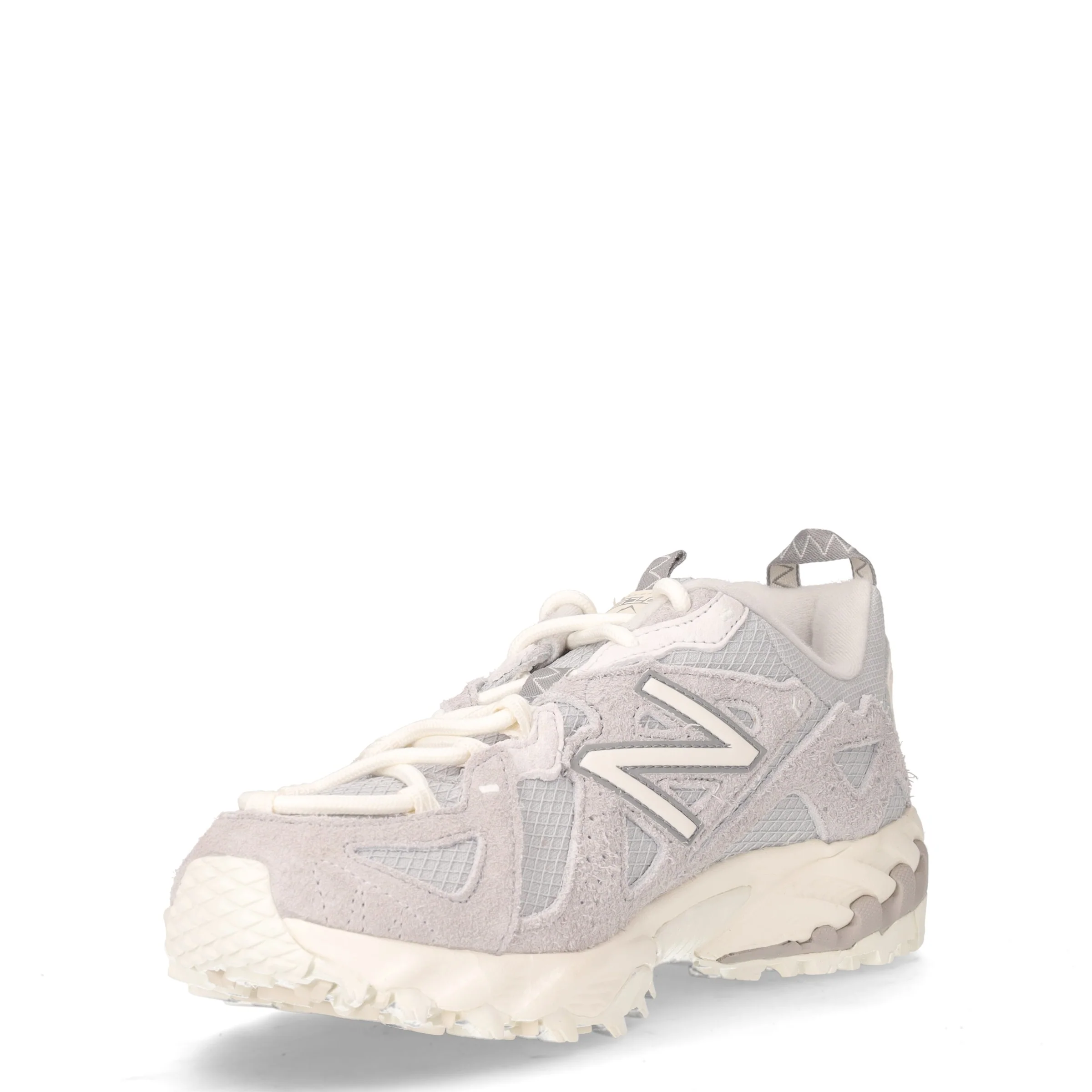 610 sneaker in pelle e tessuto grigio - Image 3