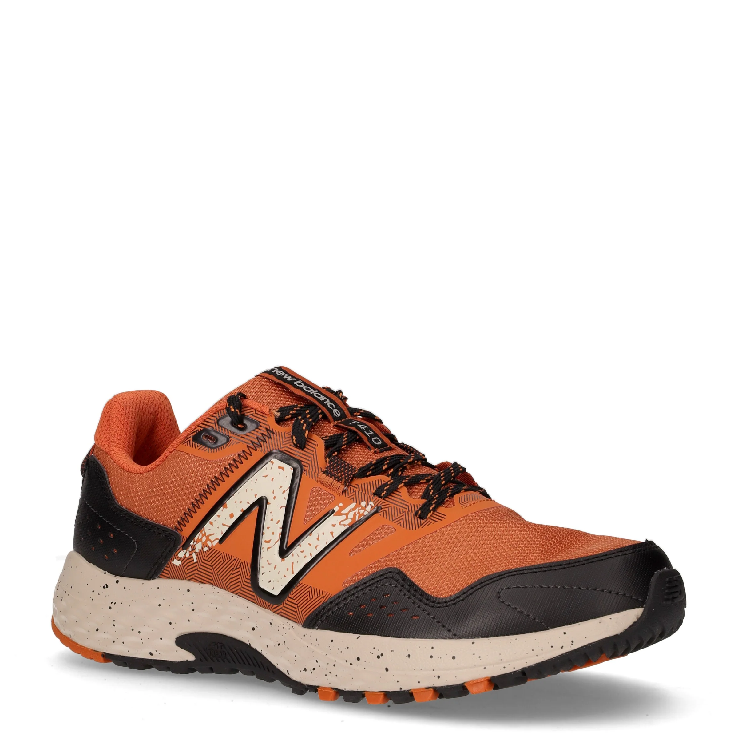 T 410 scarpa da running in mesh ed ecopelle arancione - Image 2