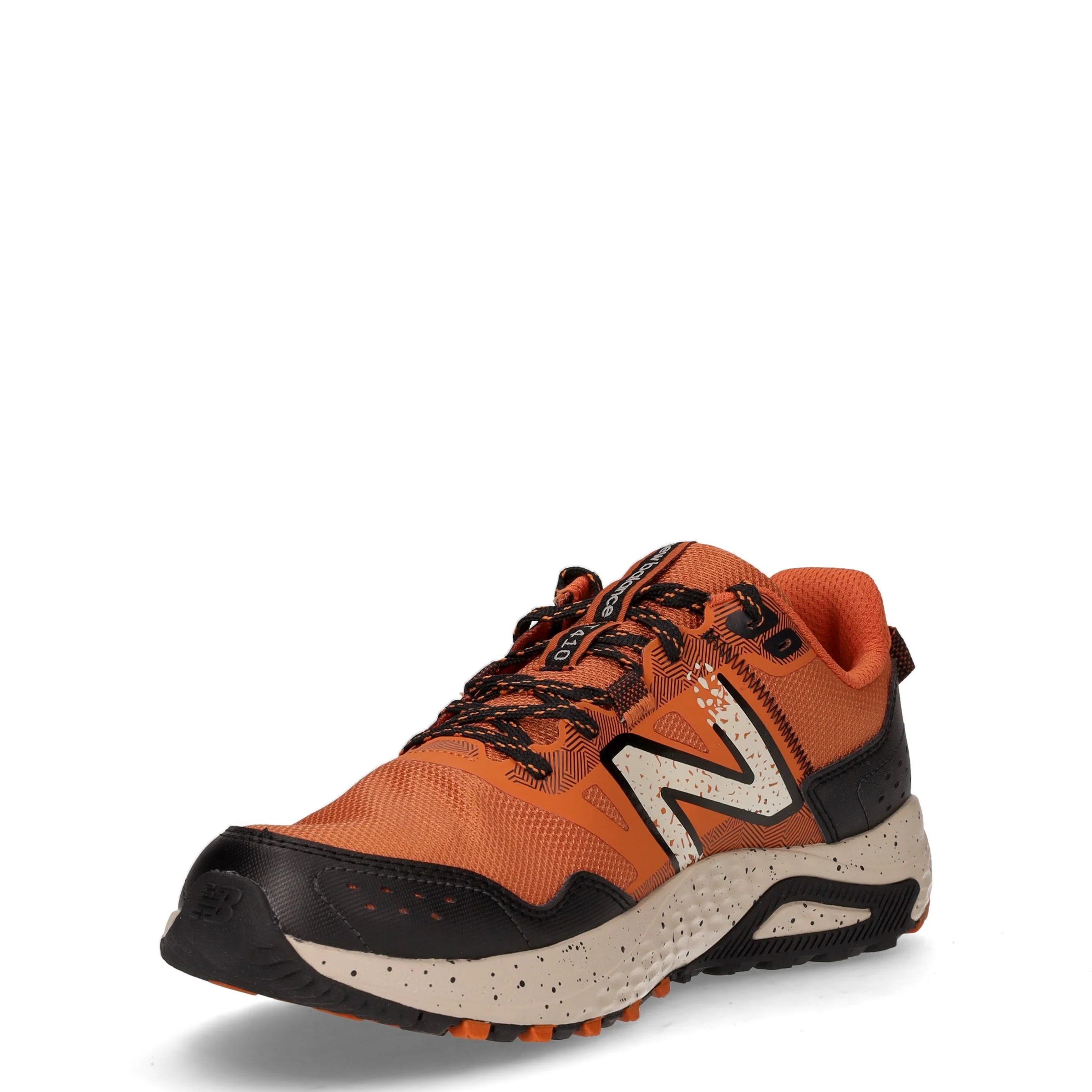 T 410 scarpa da running in mesh ed ecopelle arancione - Image 3