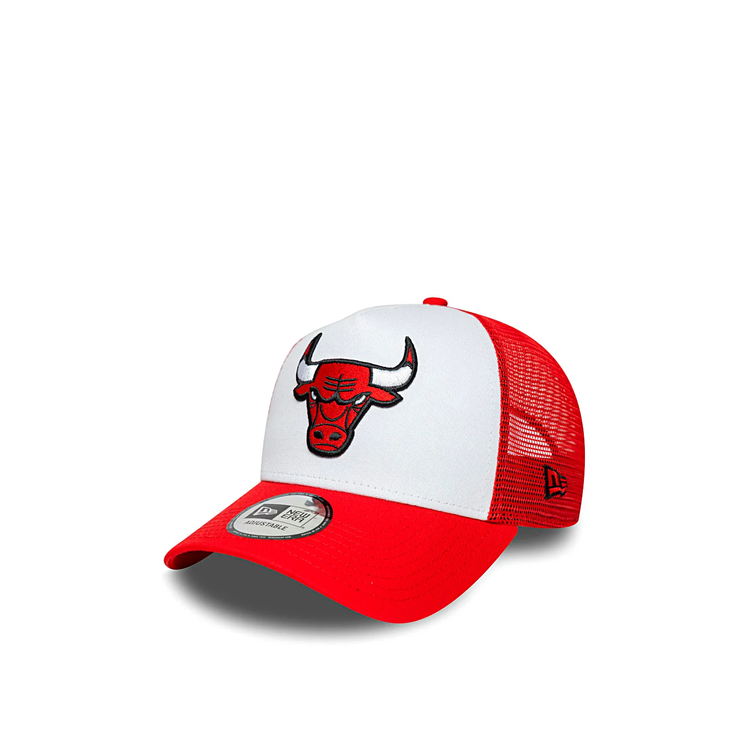 NBA SIDE PATCH TRUCKER Chicago Bulls white red
