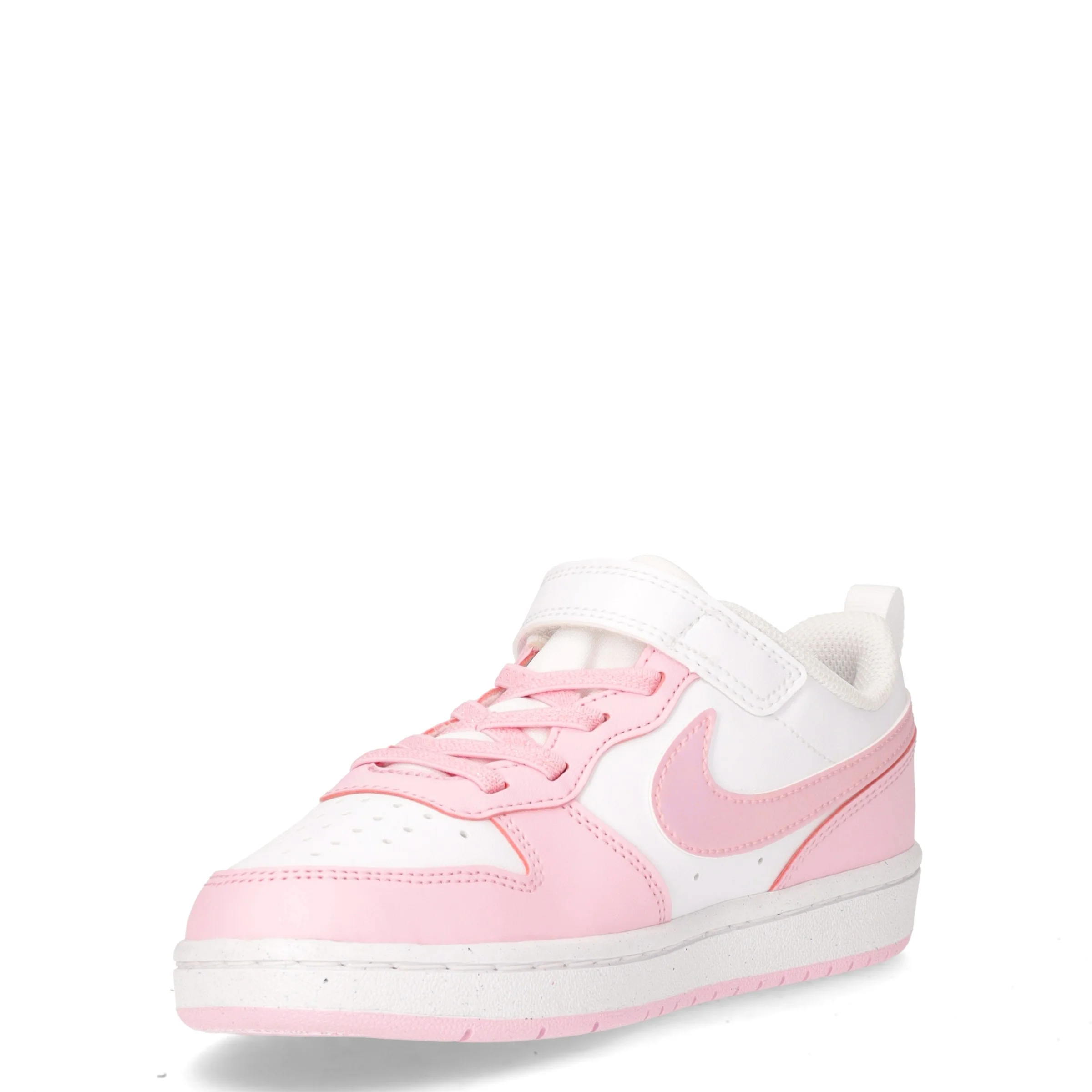 Court Borough Low Recraft sneaker bambina in ecopelle bianco rosa - Image 3