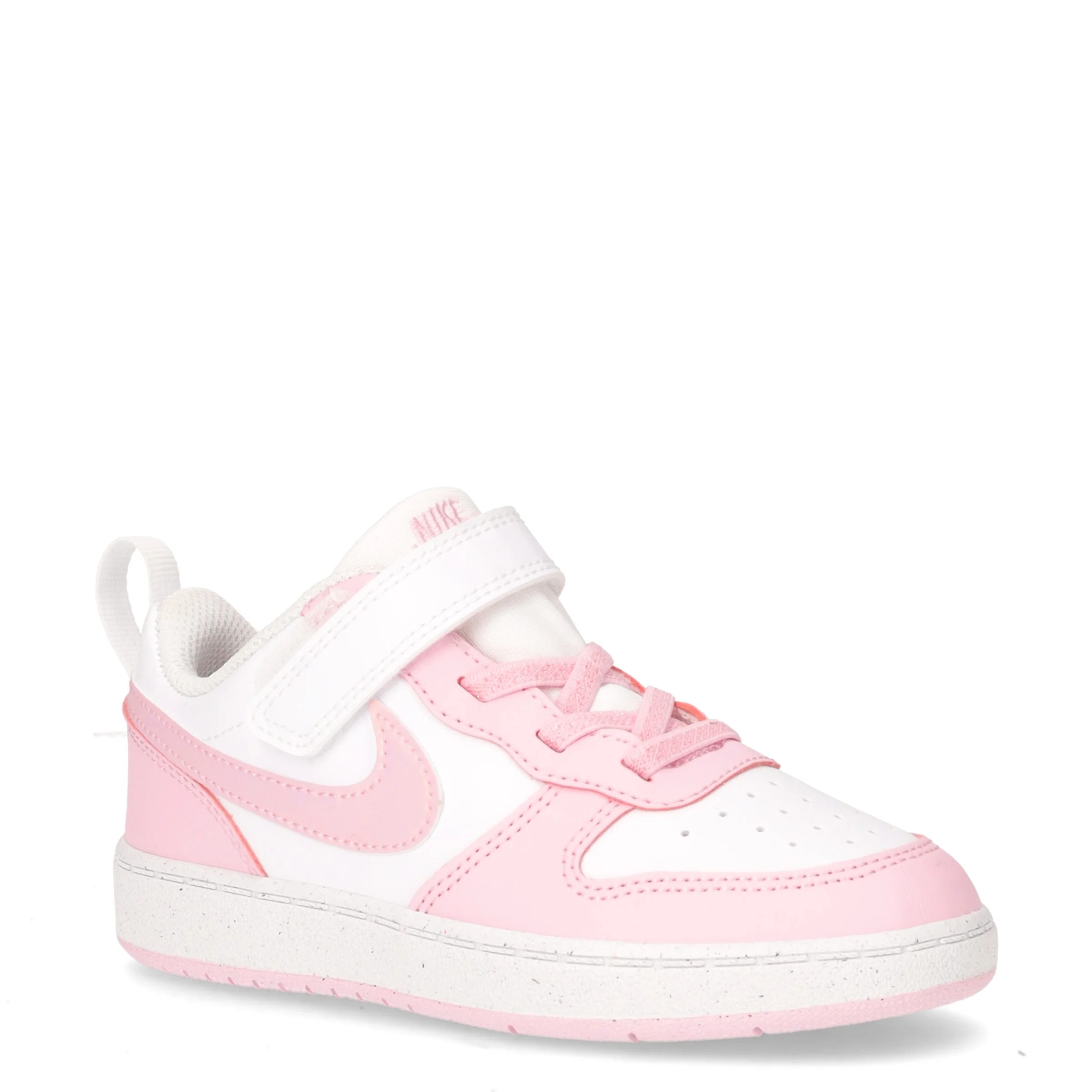 Court Borough Low Recraft sneaker bambina in ecopelle bianco rosa - Image 2