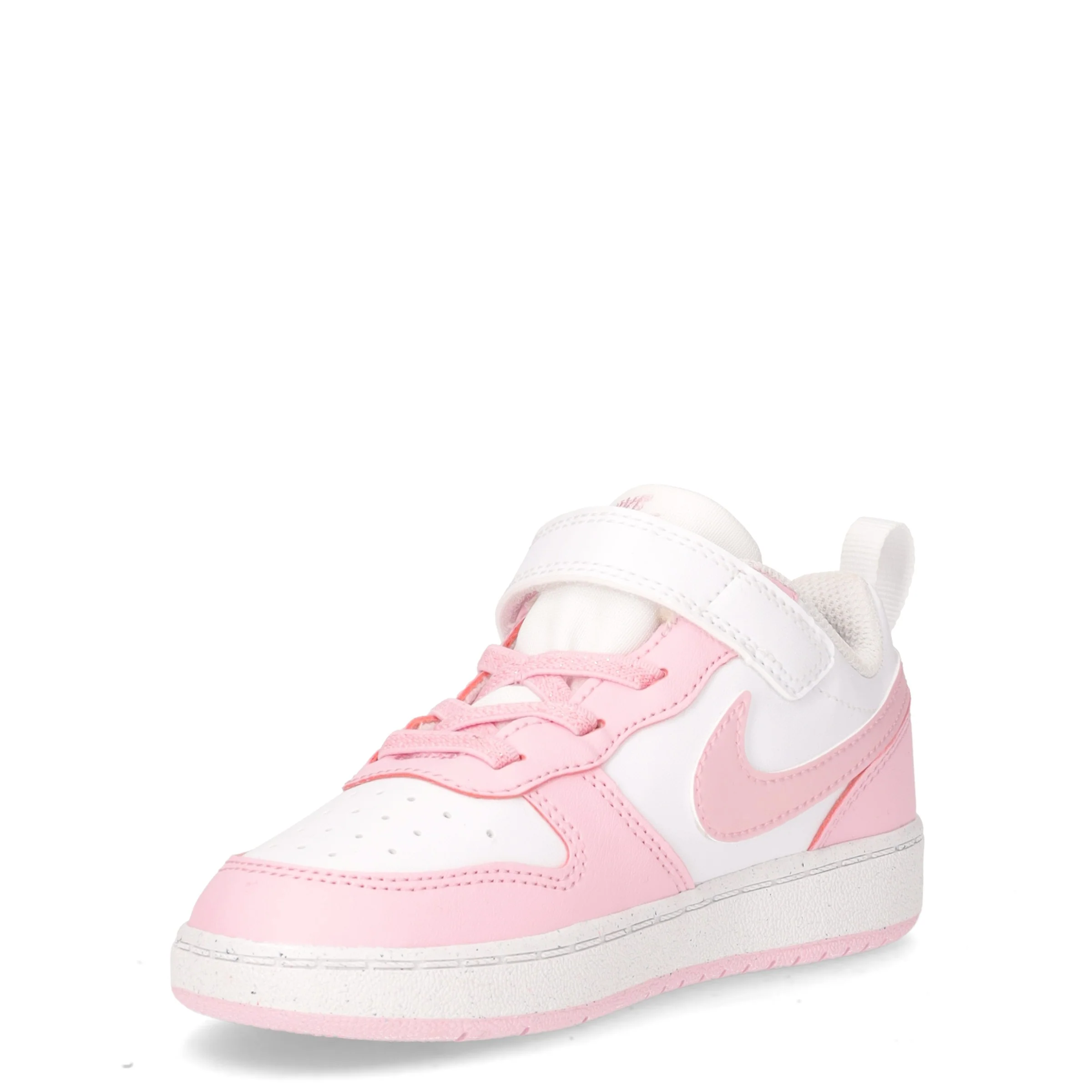 Court Borough Low Recraft sneaker bambina in ecopelle bianco rosa - Image 3