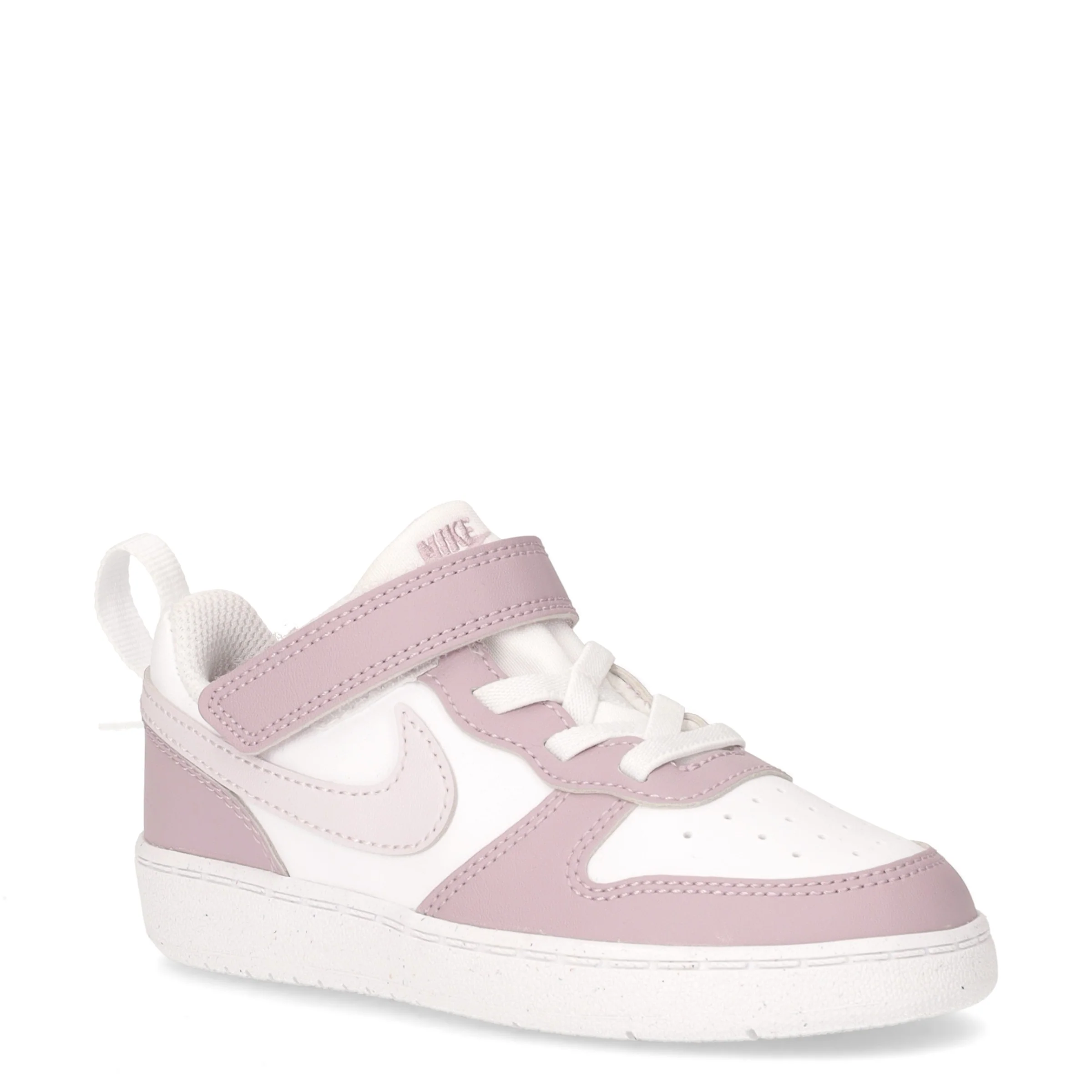 Court Borough Low Recraft sneaker in ecopelle bambina bianco viola - Image 2