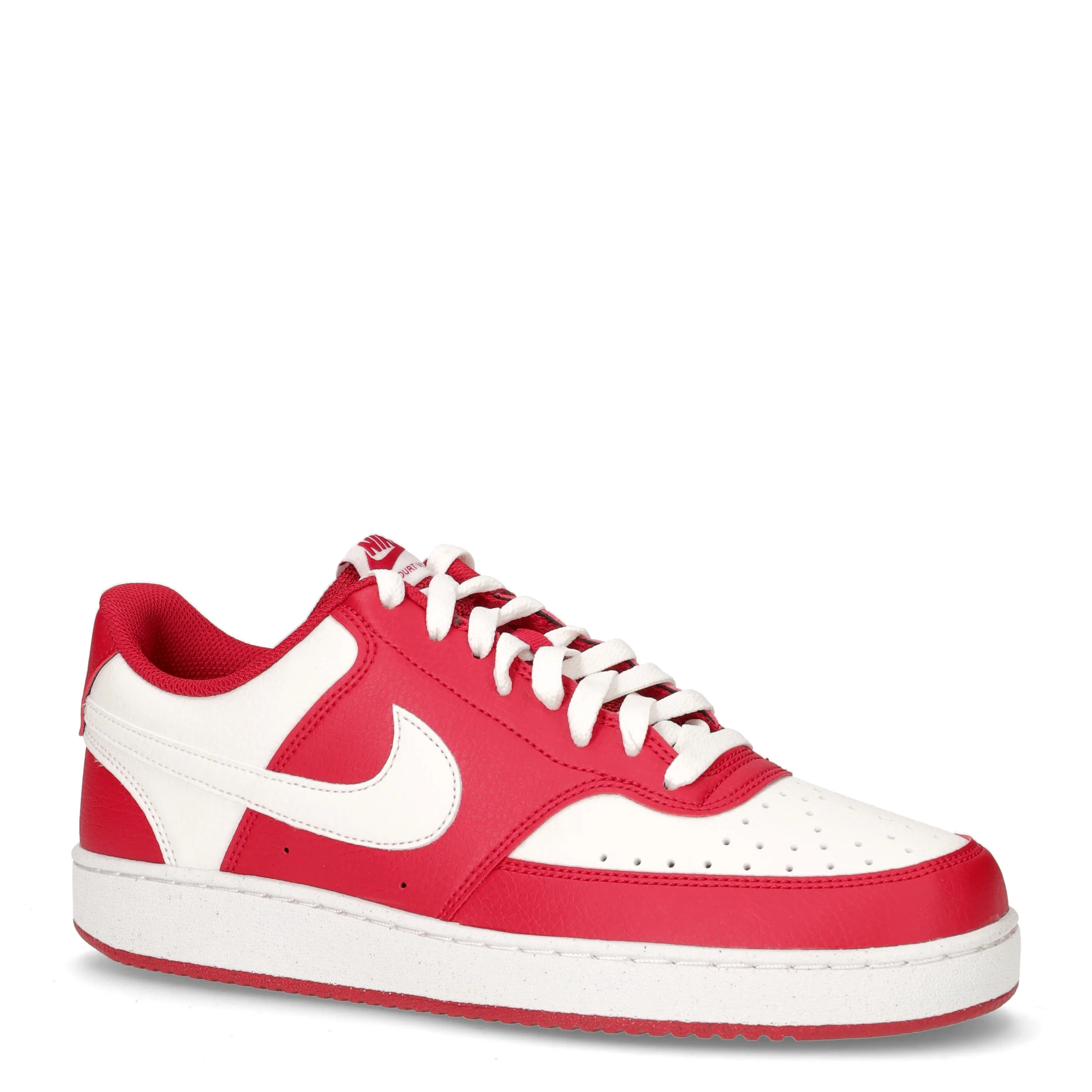 Court Vision Low sneaker in pelle rosso bianco - Image 2