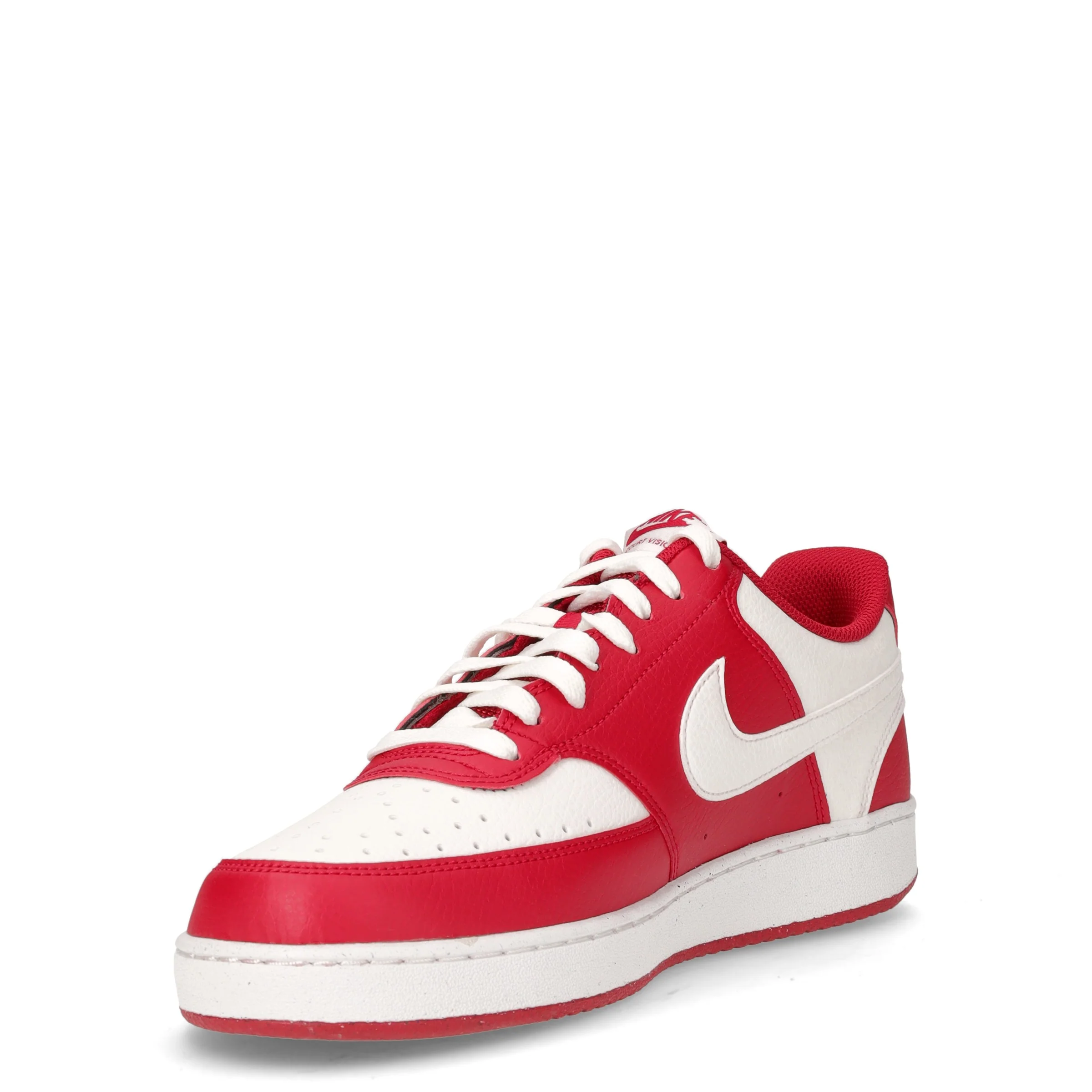 Court Vision Low sneaker in pelle rosso bianco - Image 3