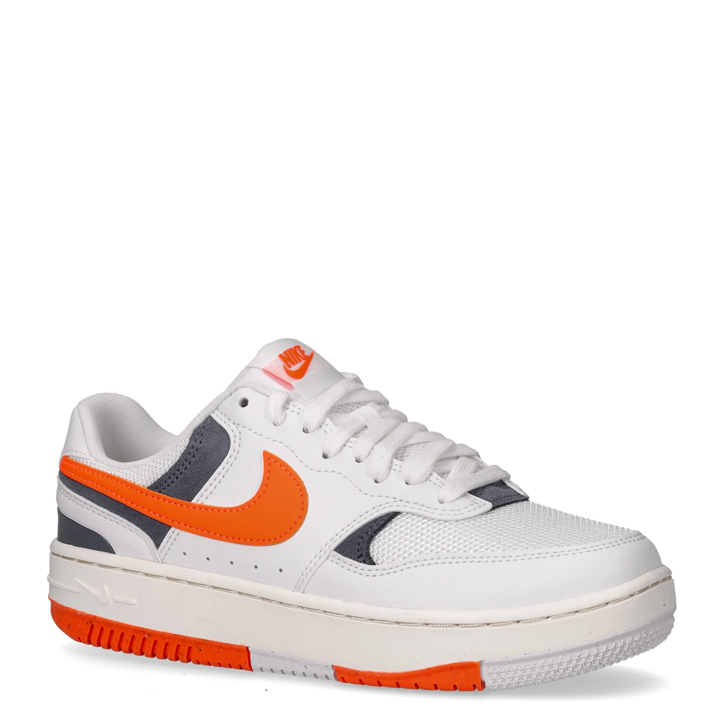 Gamma Force sneaker in ecopelle bianco blu arancione - Image 2