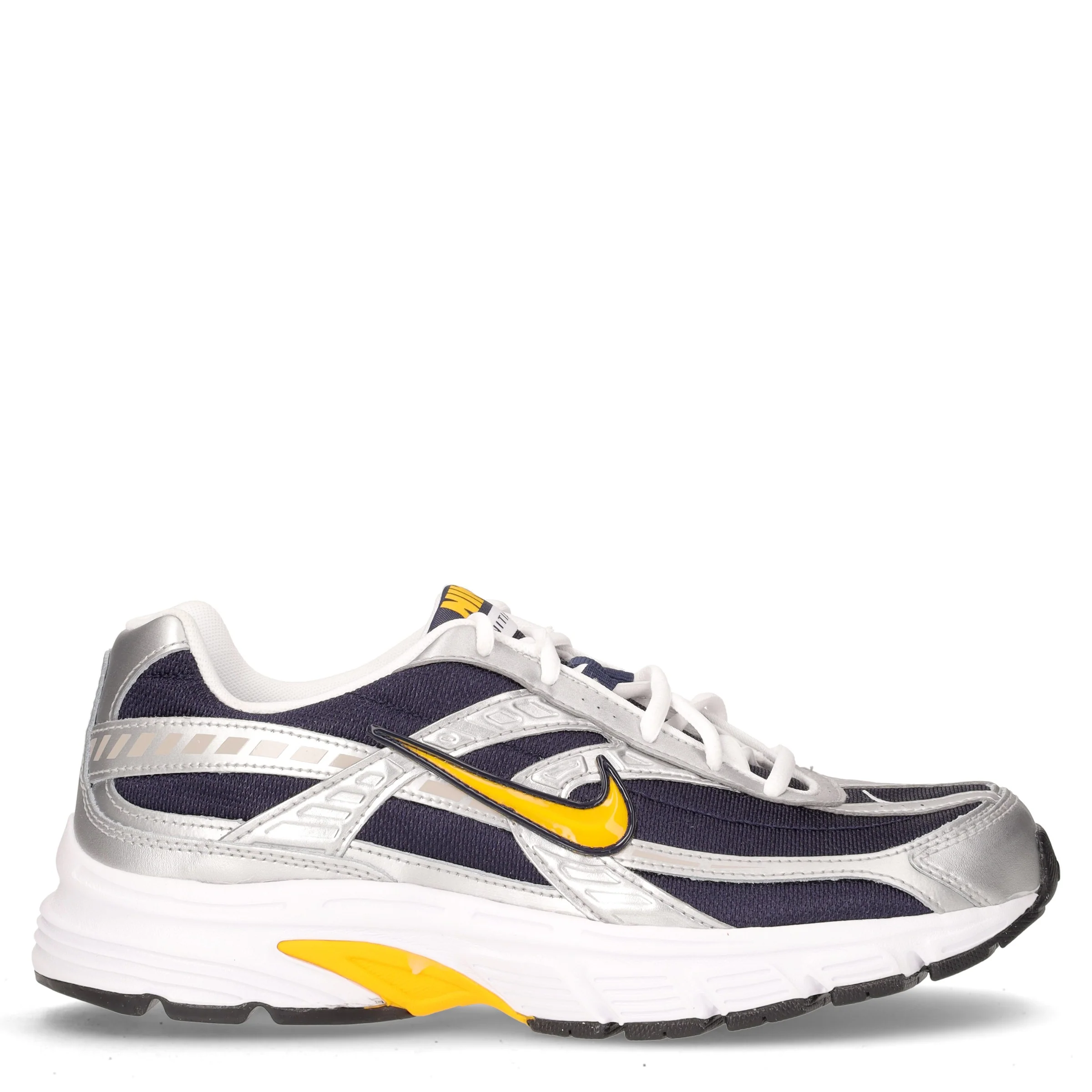 Initiator sneaker in ecopelle e tessuto blu argento