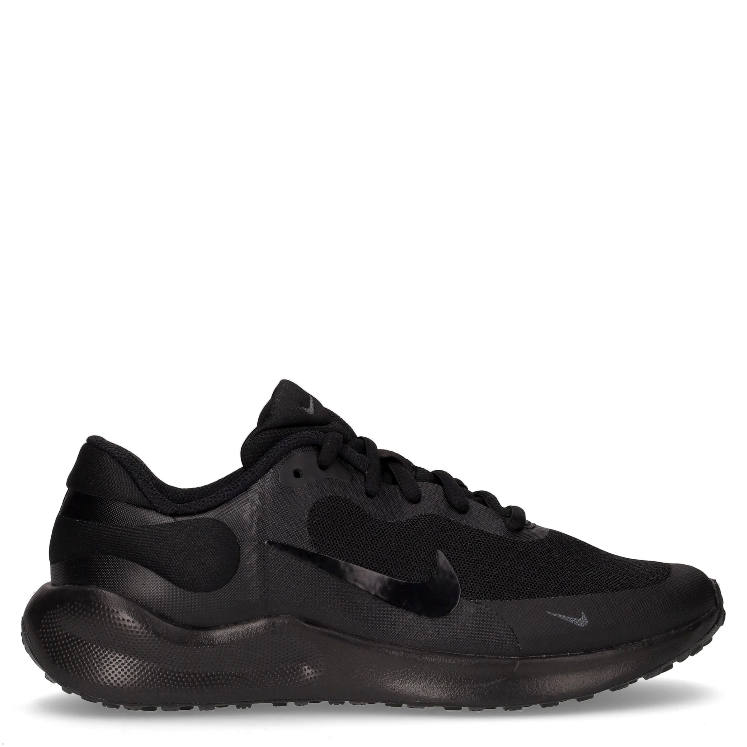 Revolution 7 sneaker ragazzo in tessuto nero antracite