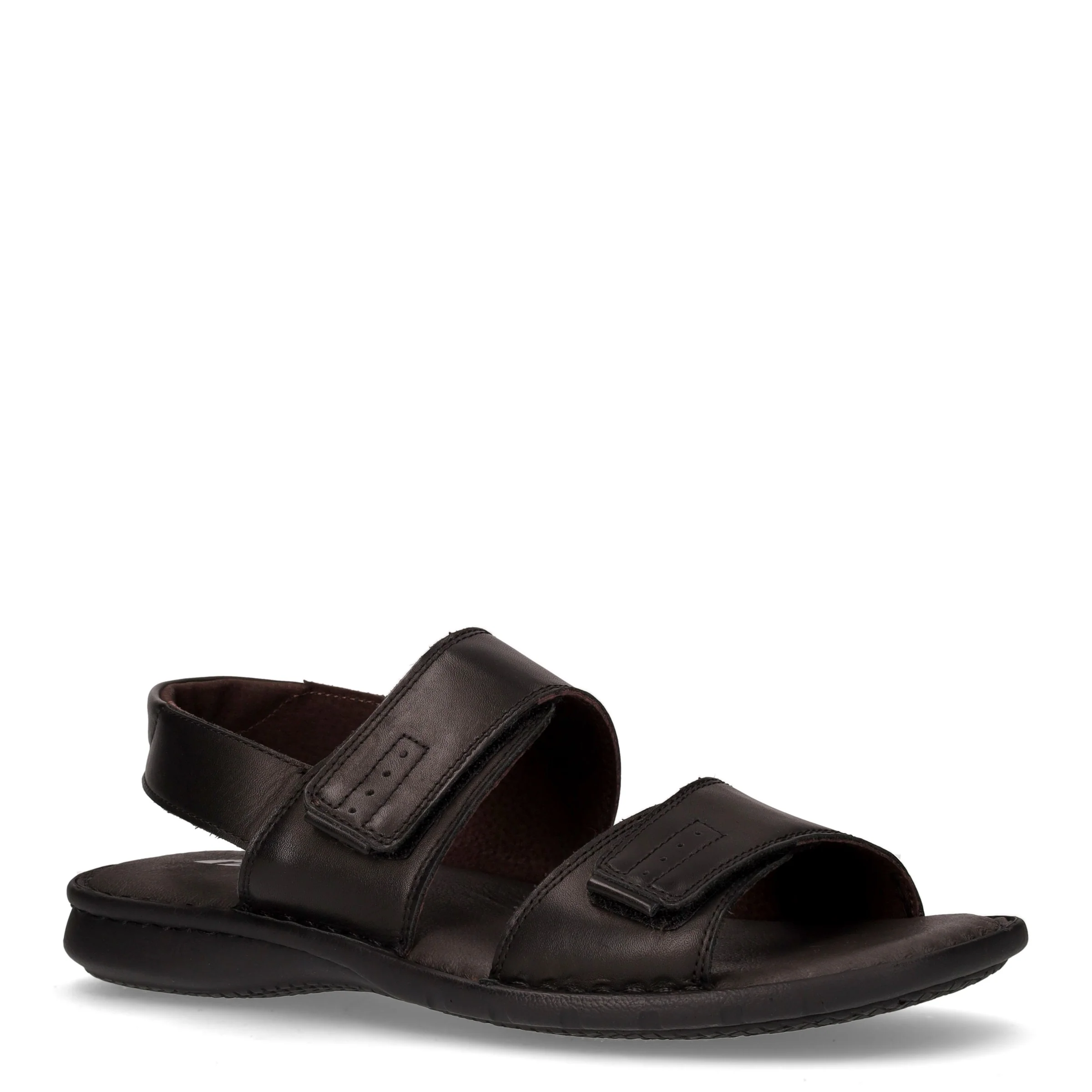 Sandalo con strappi in pelle nero - Image 2